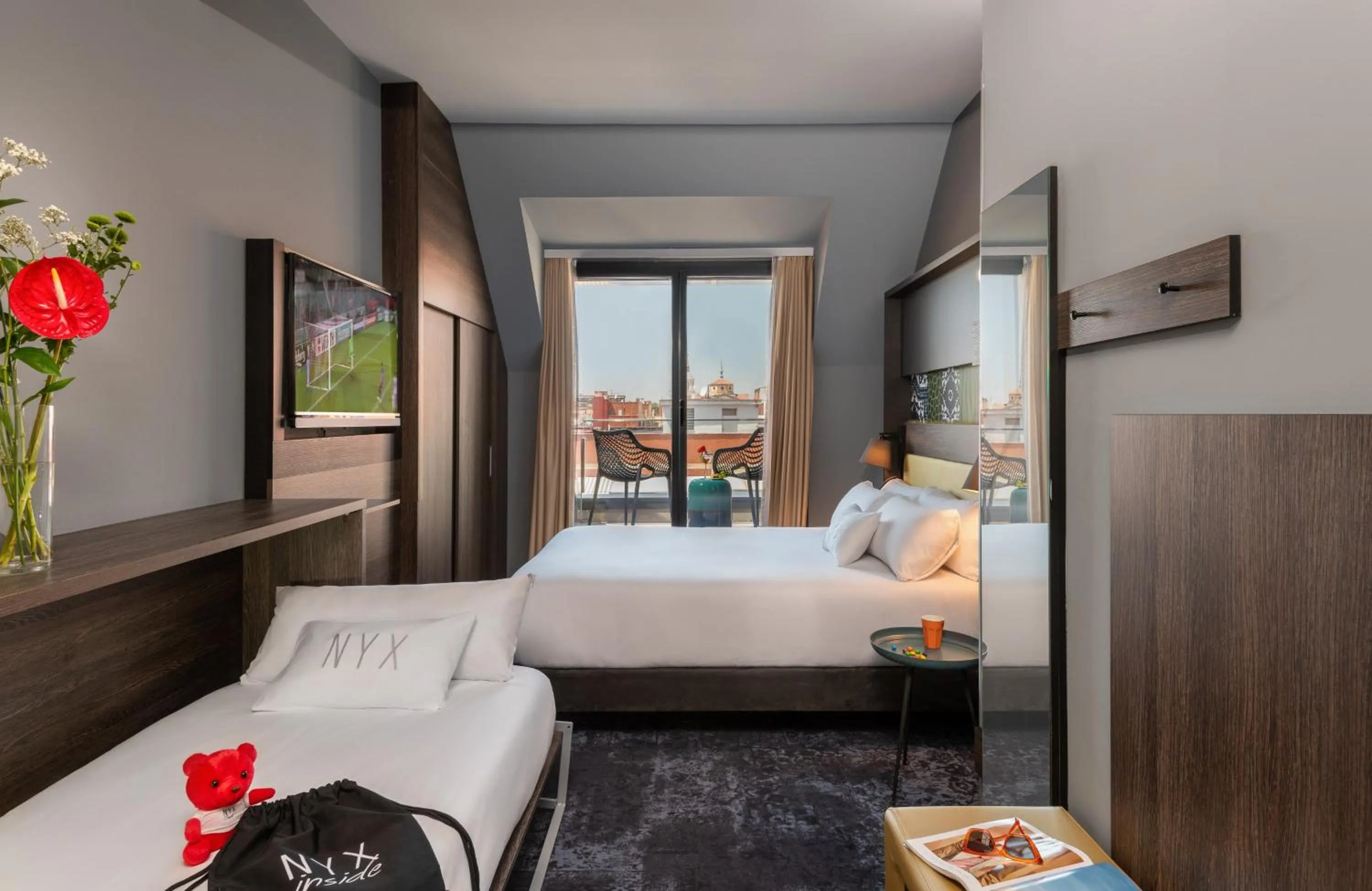 Photo of the whole room, Bed in NYX Hotel Madrid by Leonardo Hotels