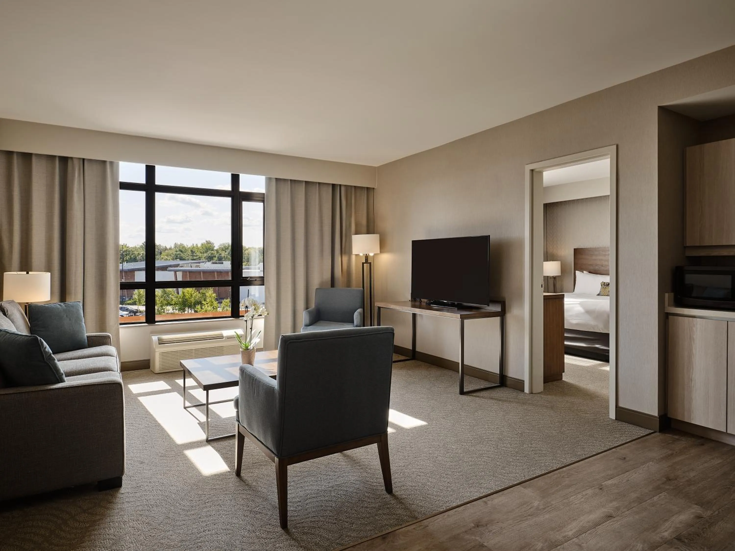 Living room in Great Blue Heron Hotel