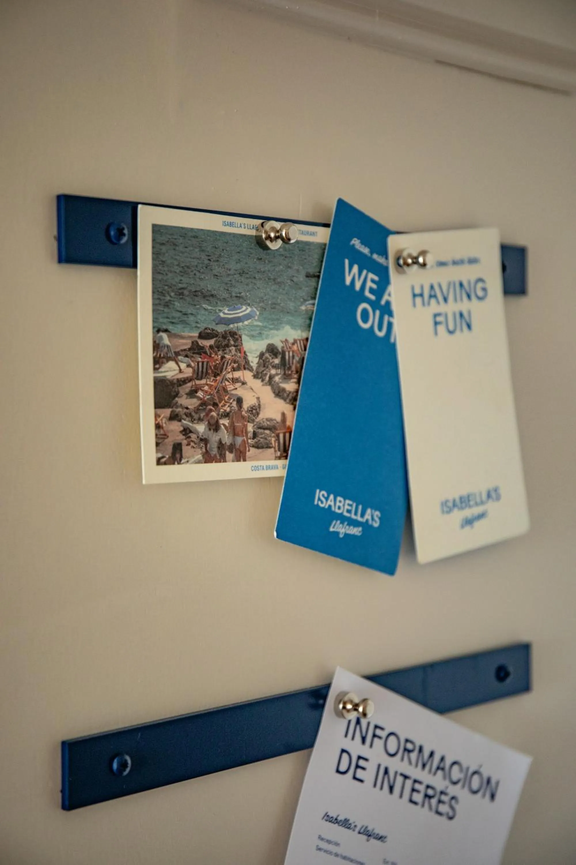 Decorative detail in Hotel Isabella's Llafranc