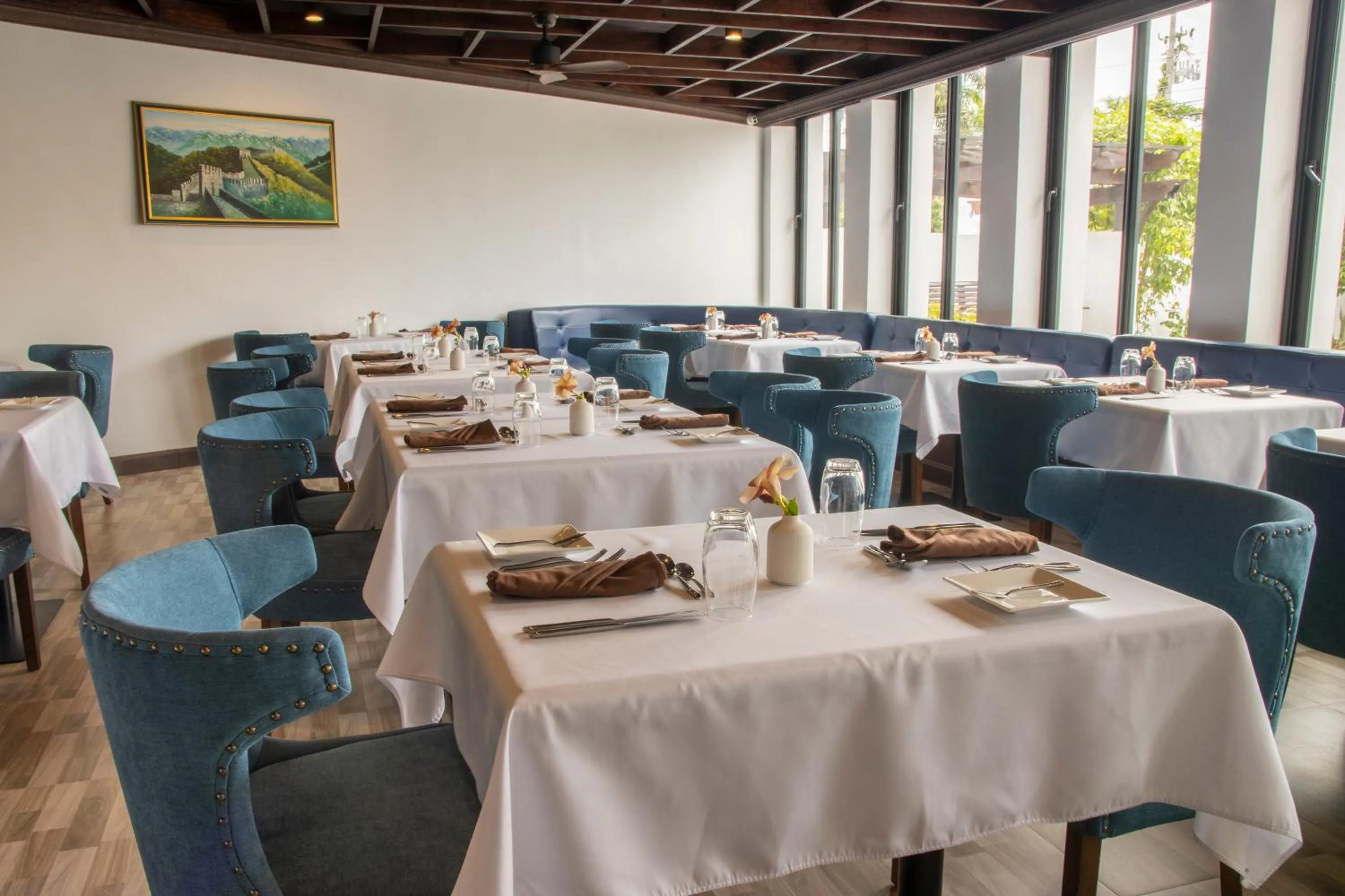 Dining area in Sago Palm Hotel