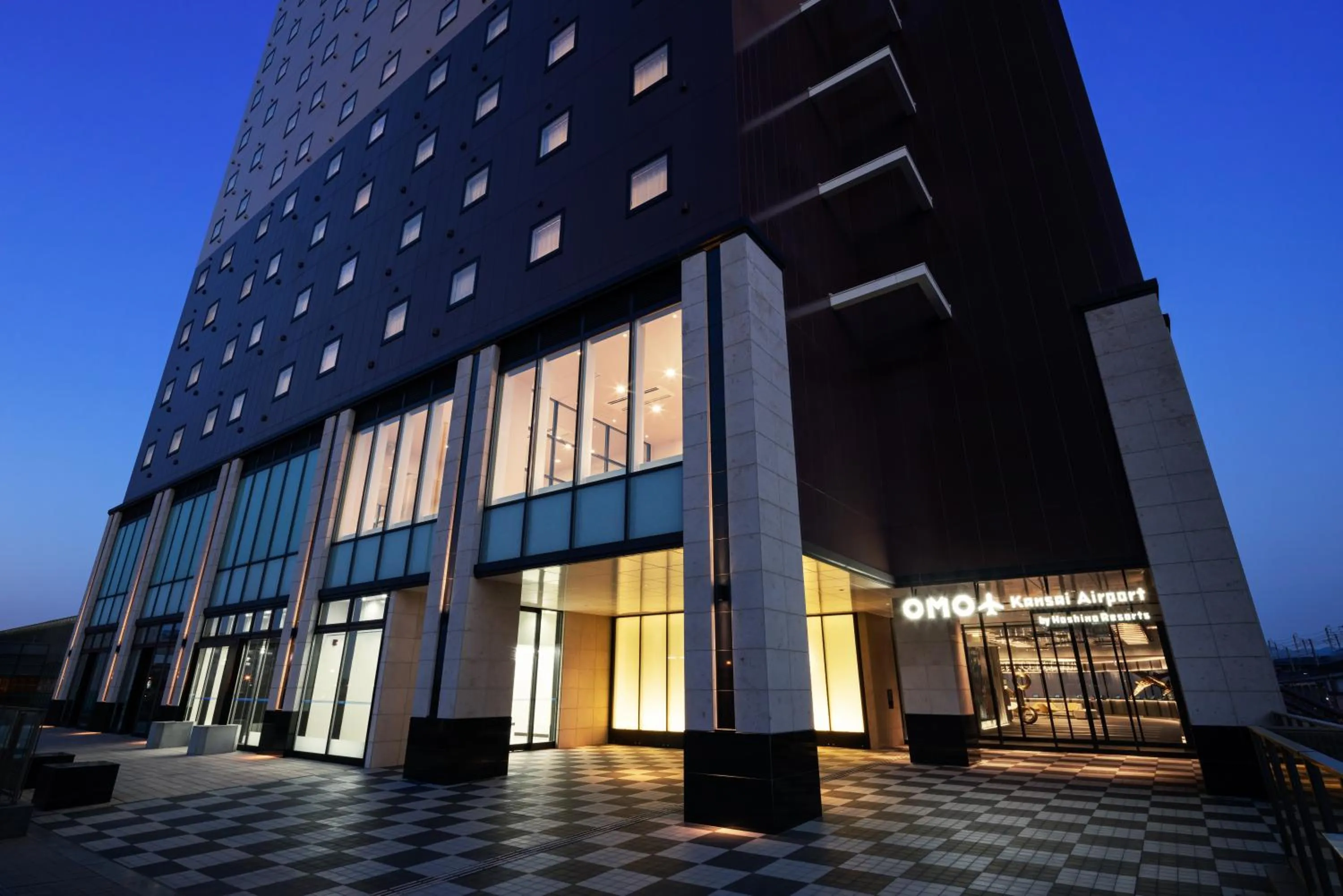 Property building in OMO Kansai Airport by Hoshino Resorts