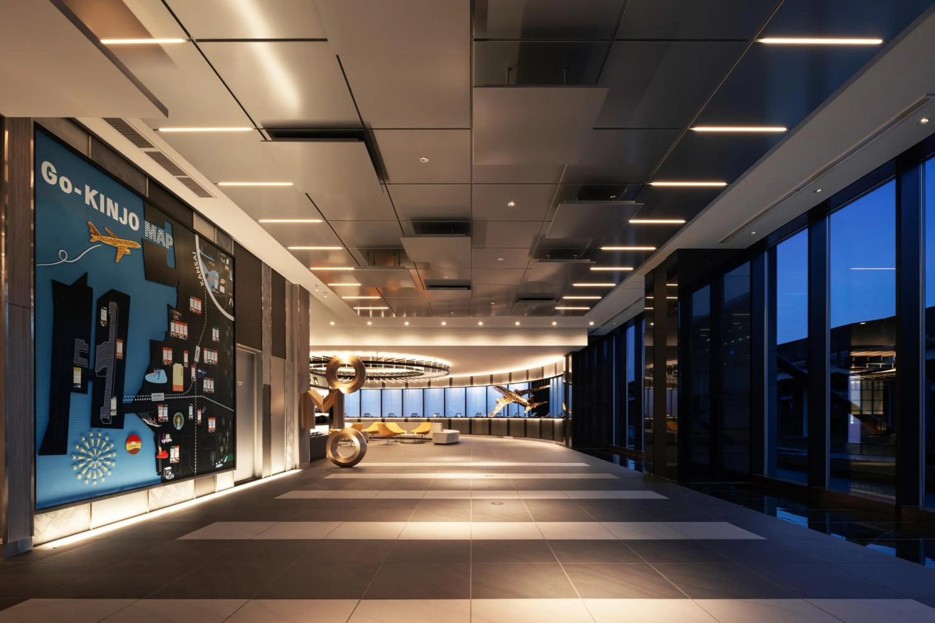 Communal lounge/ TV room in OMO Kansai Airport by Hoshino Resorts