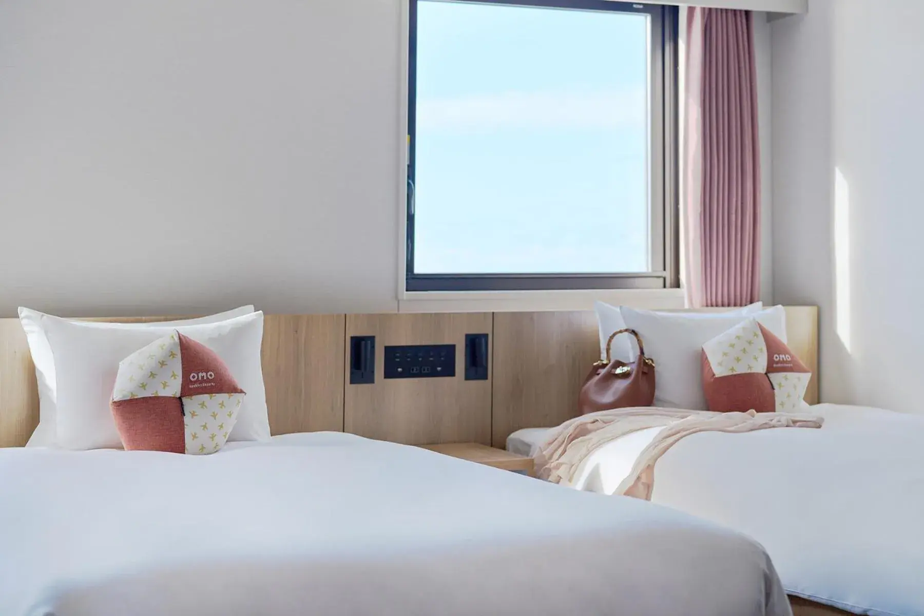 Twin Room with Tatami Area and Bathroom in OMO Kansai Airport by Hoshino Resorts Twin Room with Tatami Area and Bathroom in OMO Kansai Airport by Hoshino Resorts