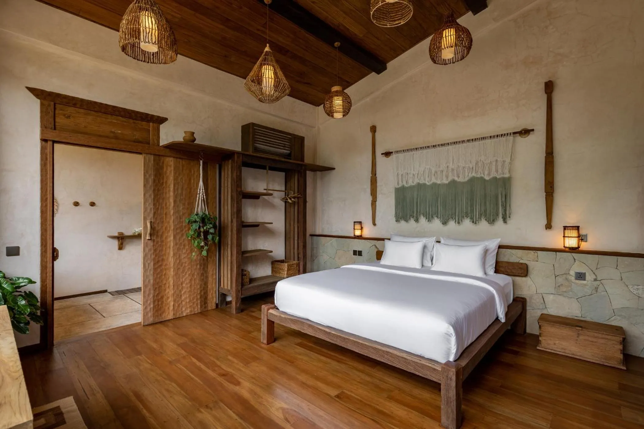 Bed in Casa Pohon Ubud