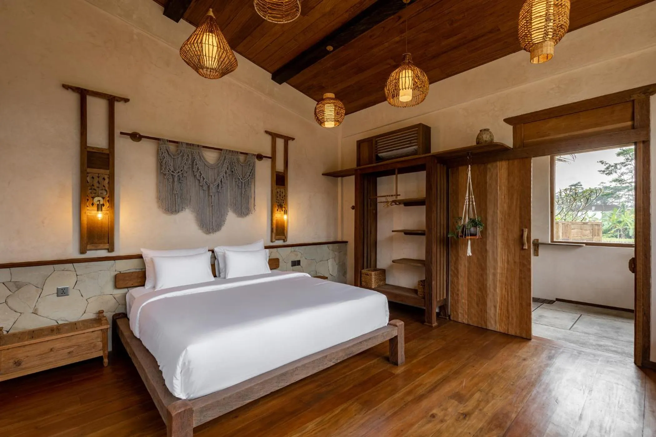 Bed in Casa Pohon Ubud