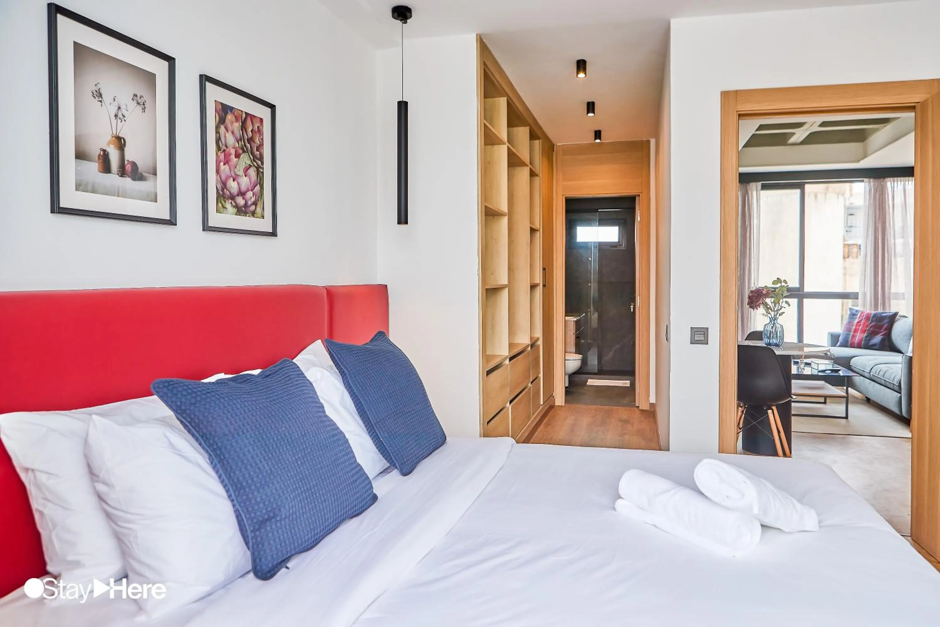 Bed in Stayhere Casablanca - Gauthier 1 - Modern Residence