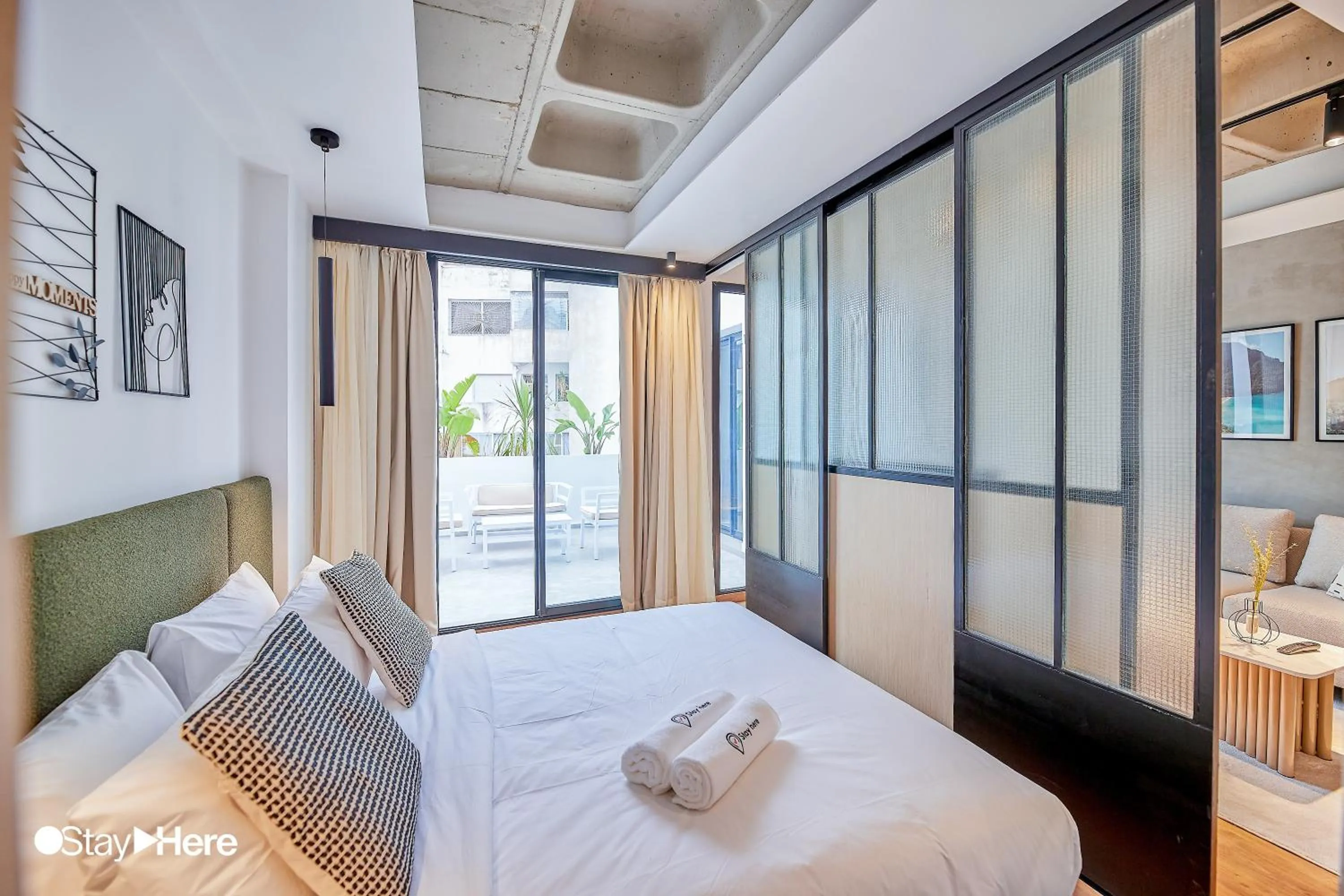Bed in Stayhere Casablanca - Gauthier 1 - Modern Residence