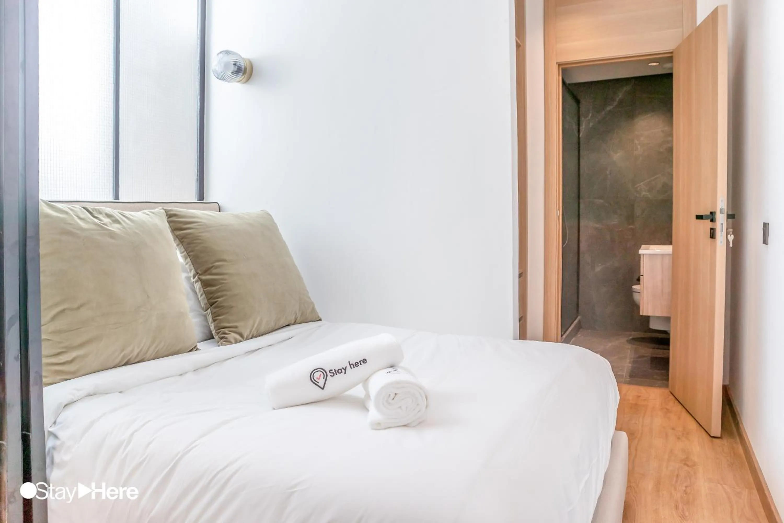 Bed in Stayhere Casablanca - Gauthier 1 - Modern Residence