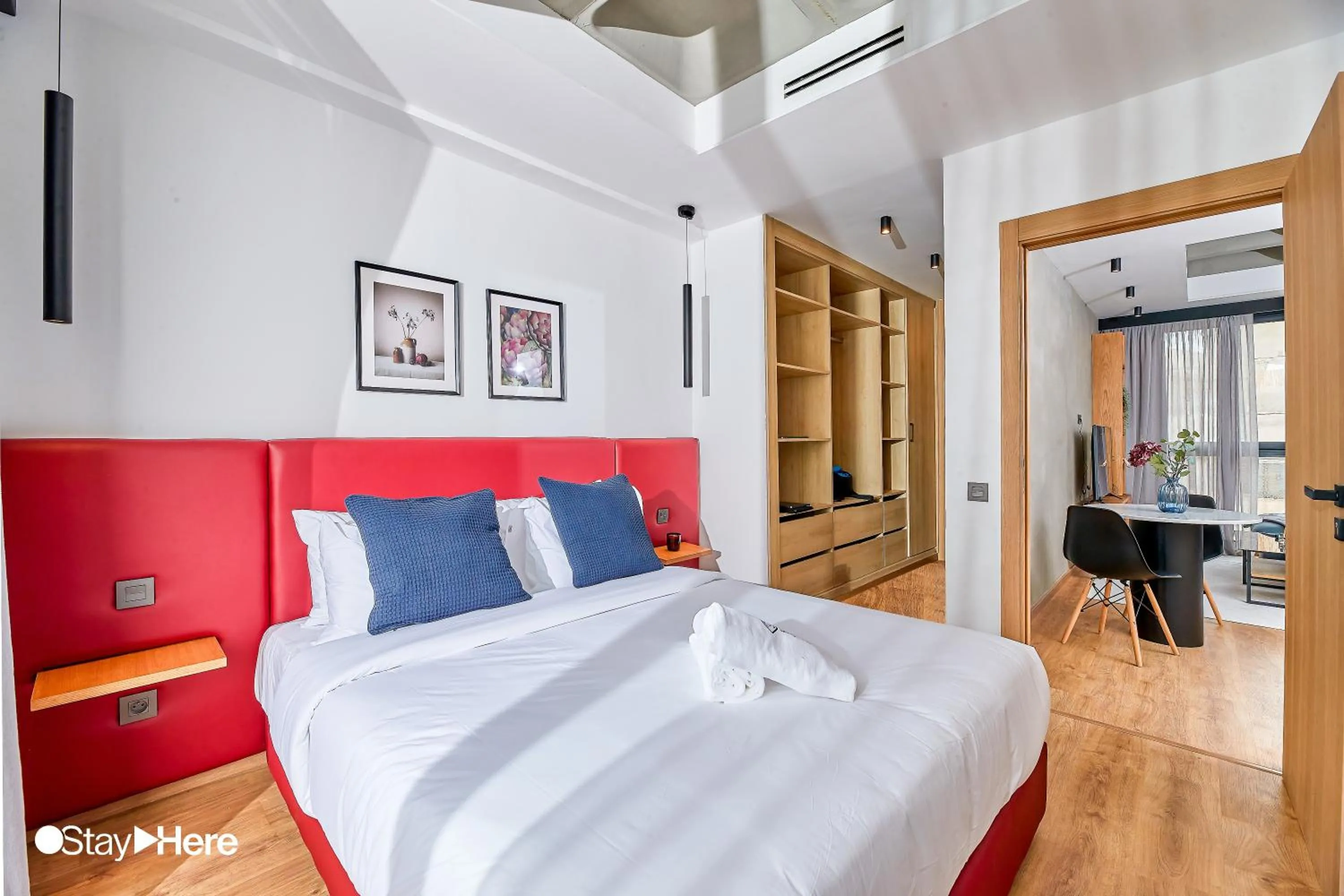 Bed in Stayhere Casablanca - Gauthier 1 - Modern Residence