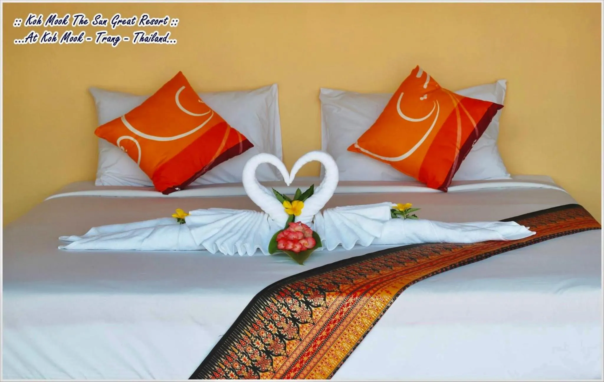 Bed in KOHMOOK THE SUN GREAT RESORT