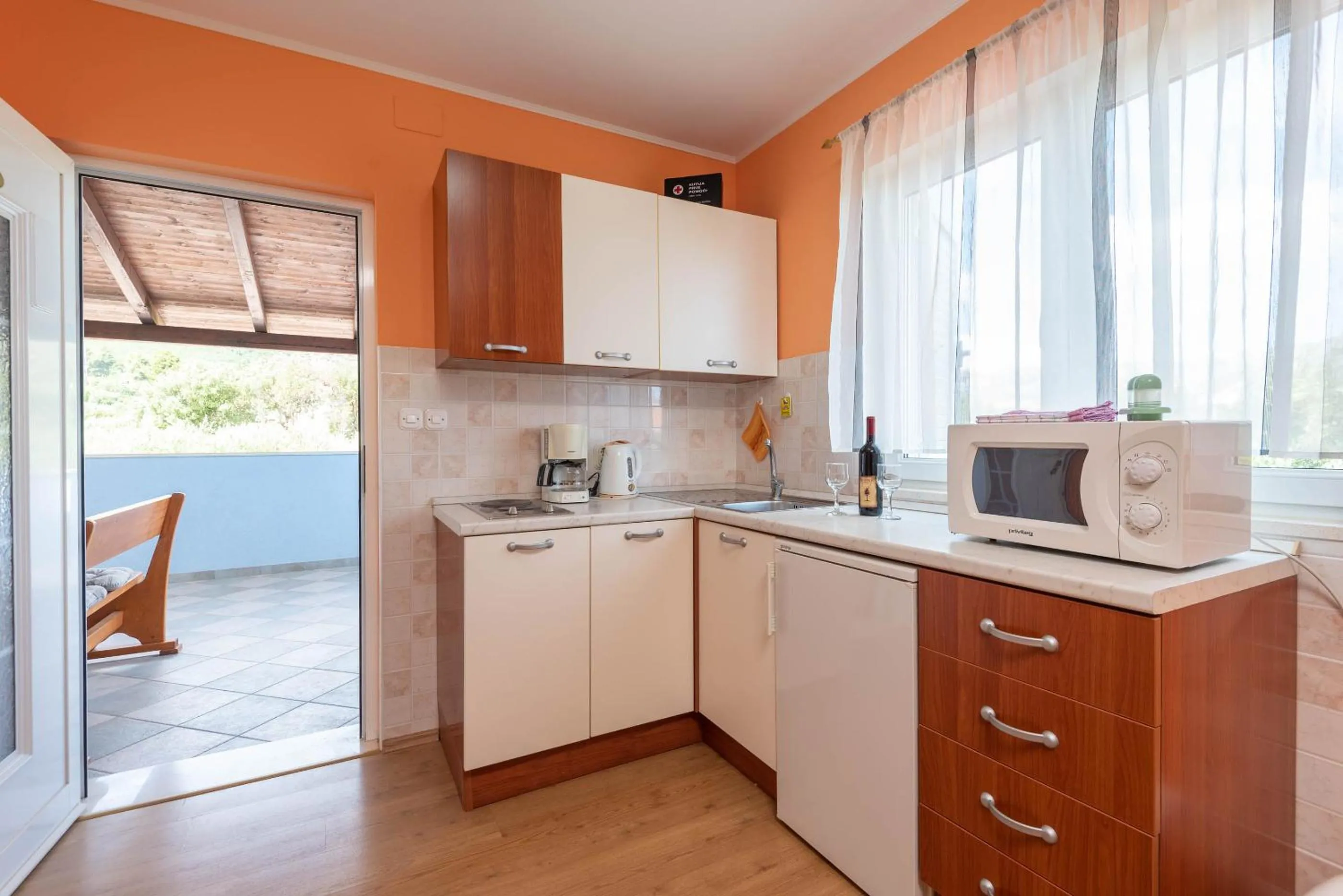 Kitchen or kitchenette in Apartments Ivana