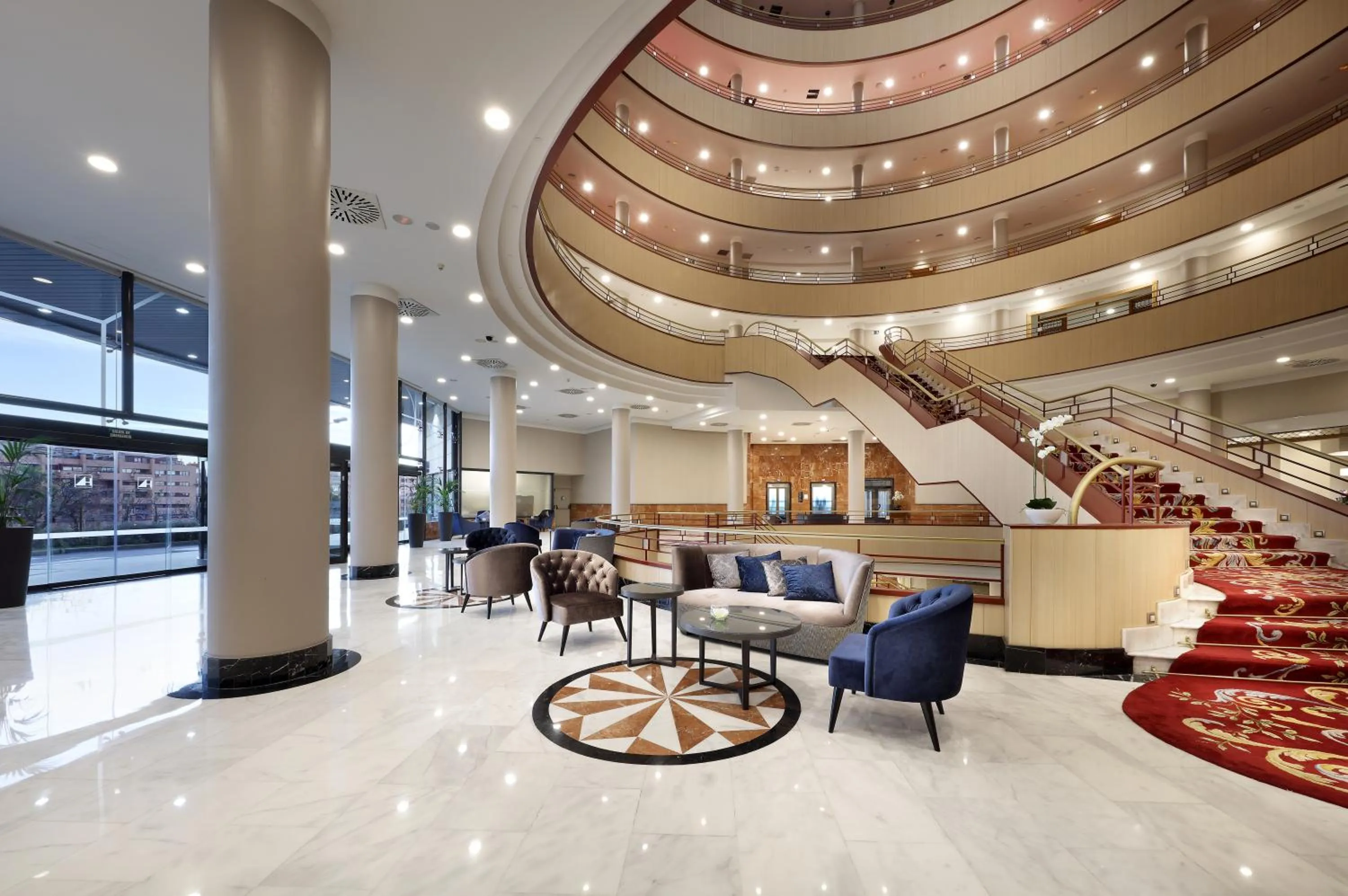 Lobby or reception in Eurostars Madrid Foro