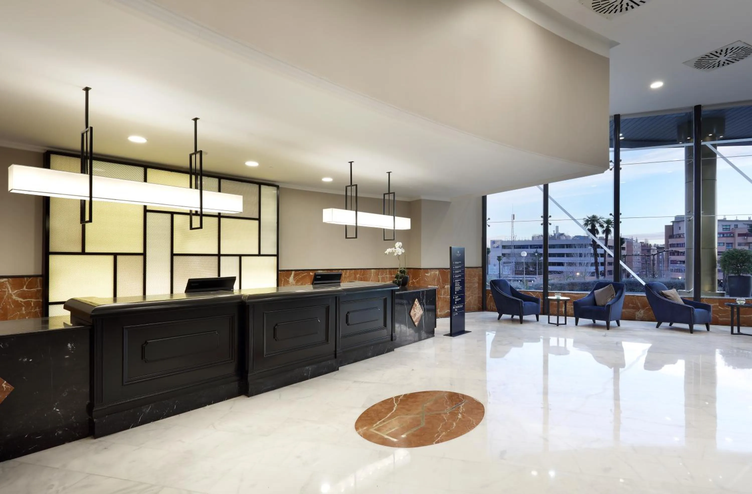 Lobby or reception in Eurostars Madrid Foro
