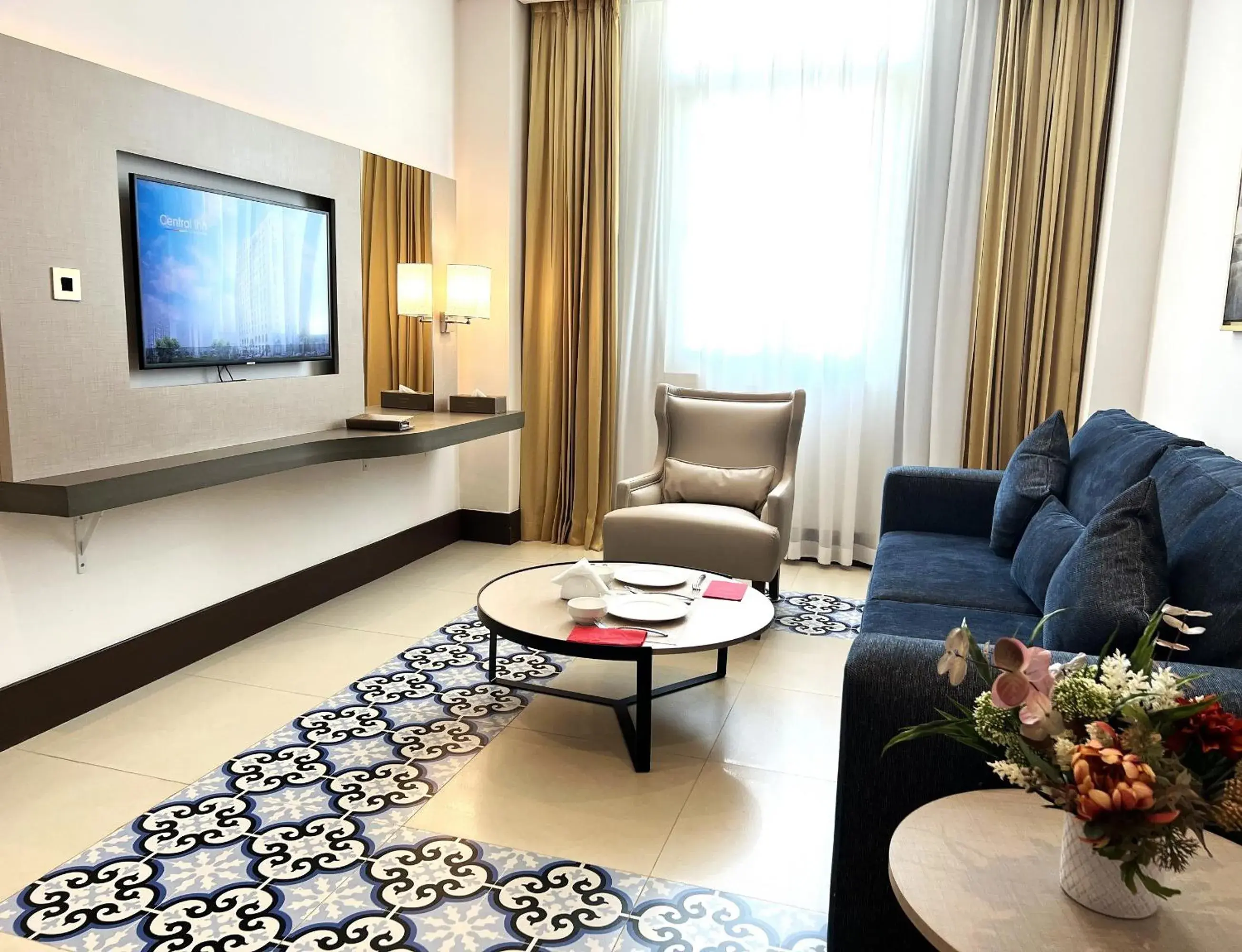 Living room in Central Inn Souq Waqif Living room in Central Inn Souq Waqif