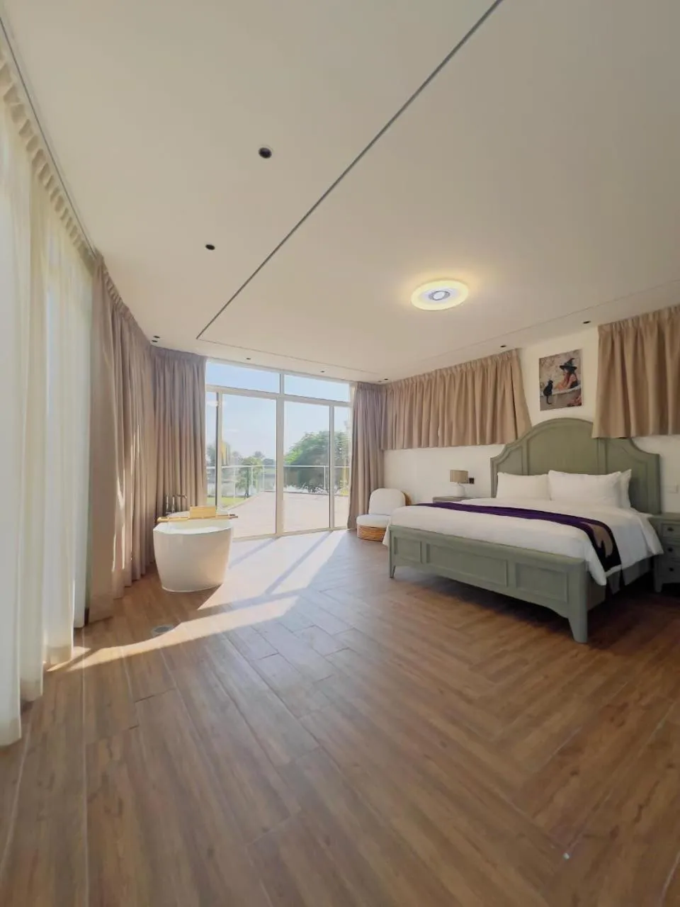 Bed in Nirvana Retreat By Patanjali Wellness Initiative