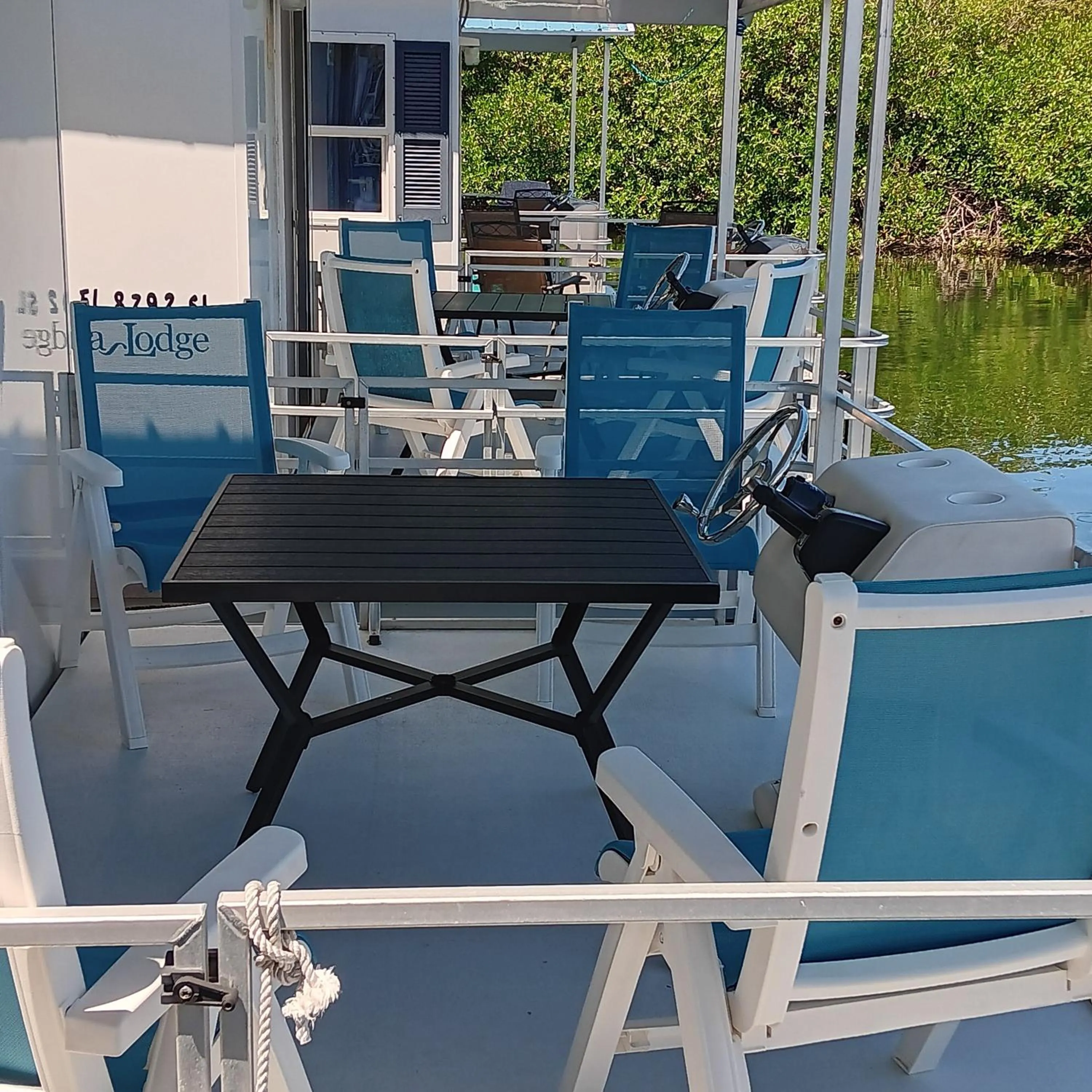 Balcony/Terrace in Aqua Lodges At Hurricane Hole Marina