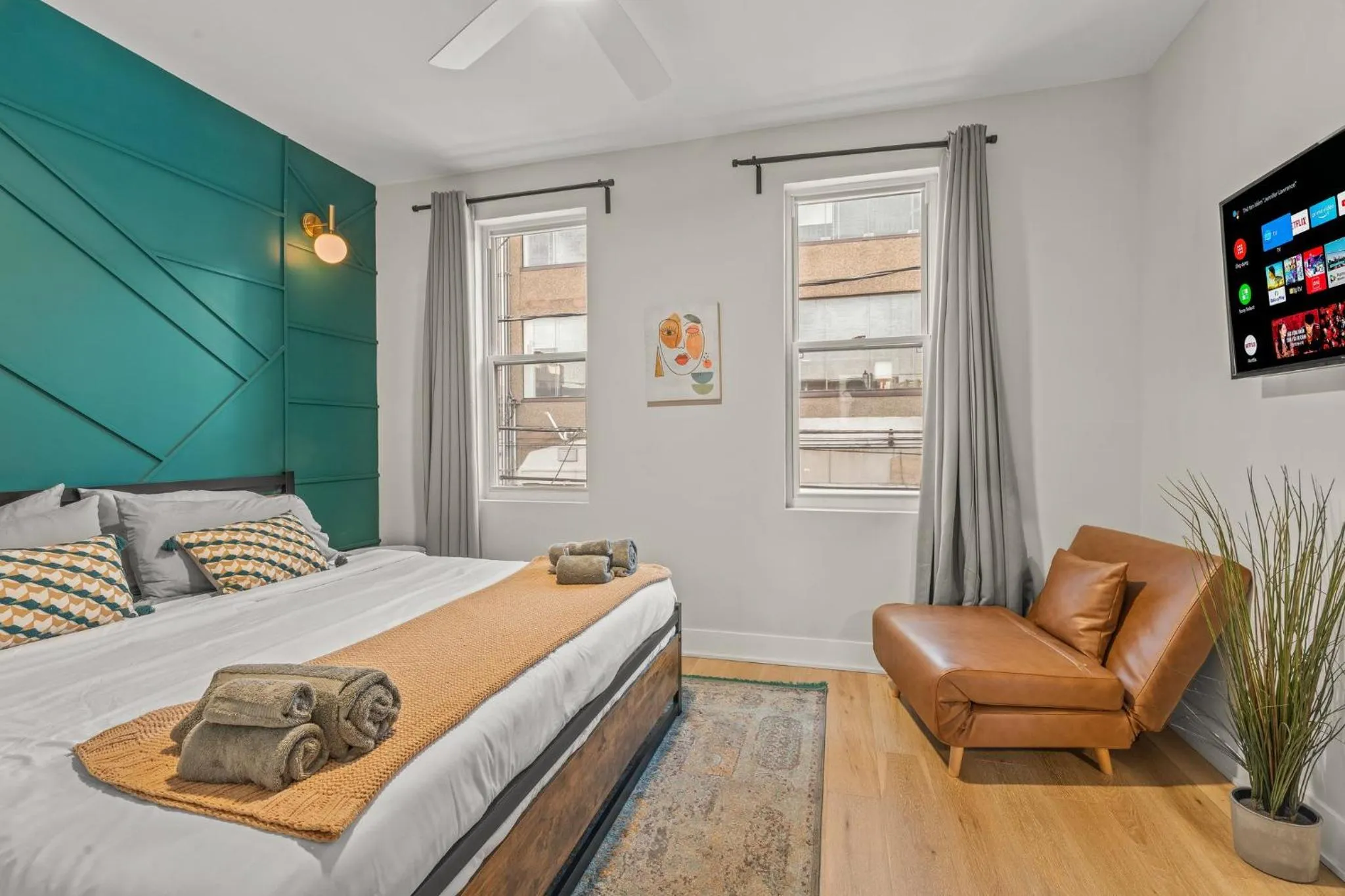 Bed in Kid-Friendly Fishtown Family Retreat with Game Room