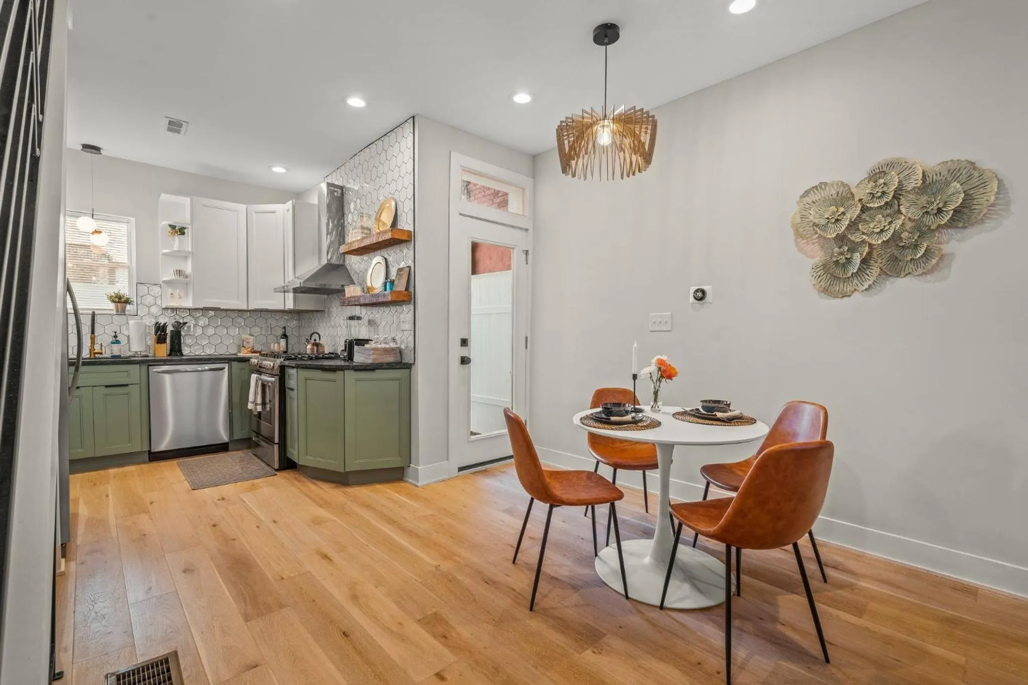 kitchen in Kid-Friendly Fishtown Family Retreat with Game Room