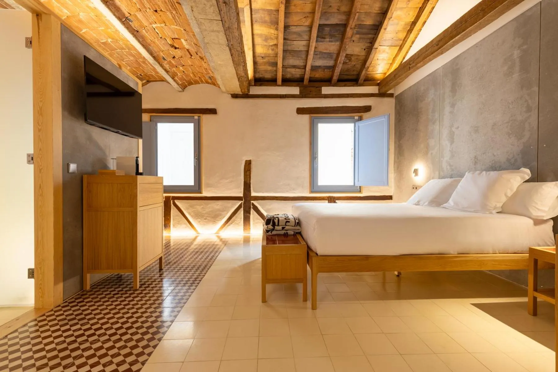 Bed in Hotel Carlos V