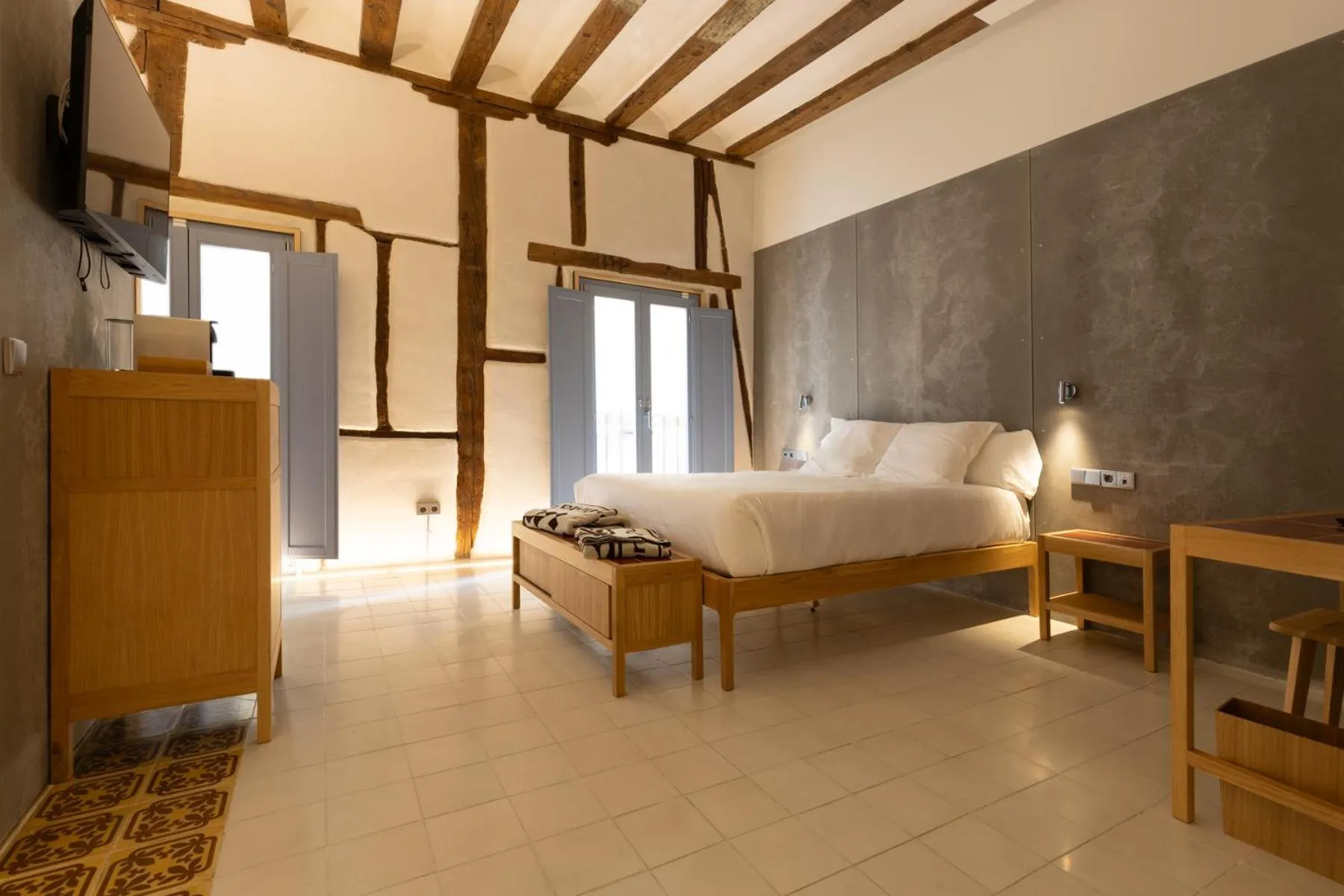 Bed in Hotel Carlos V