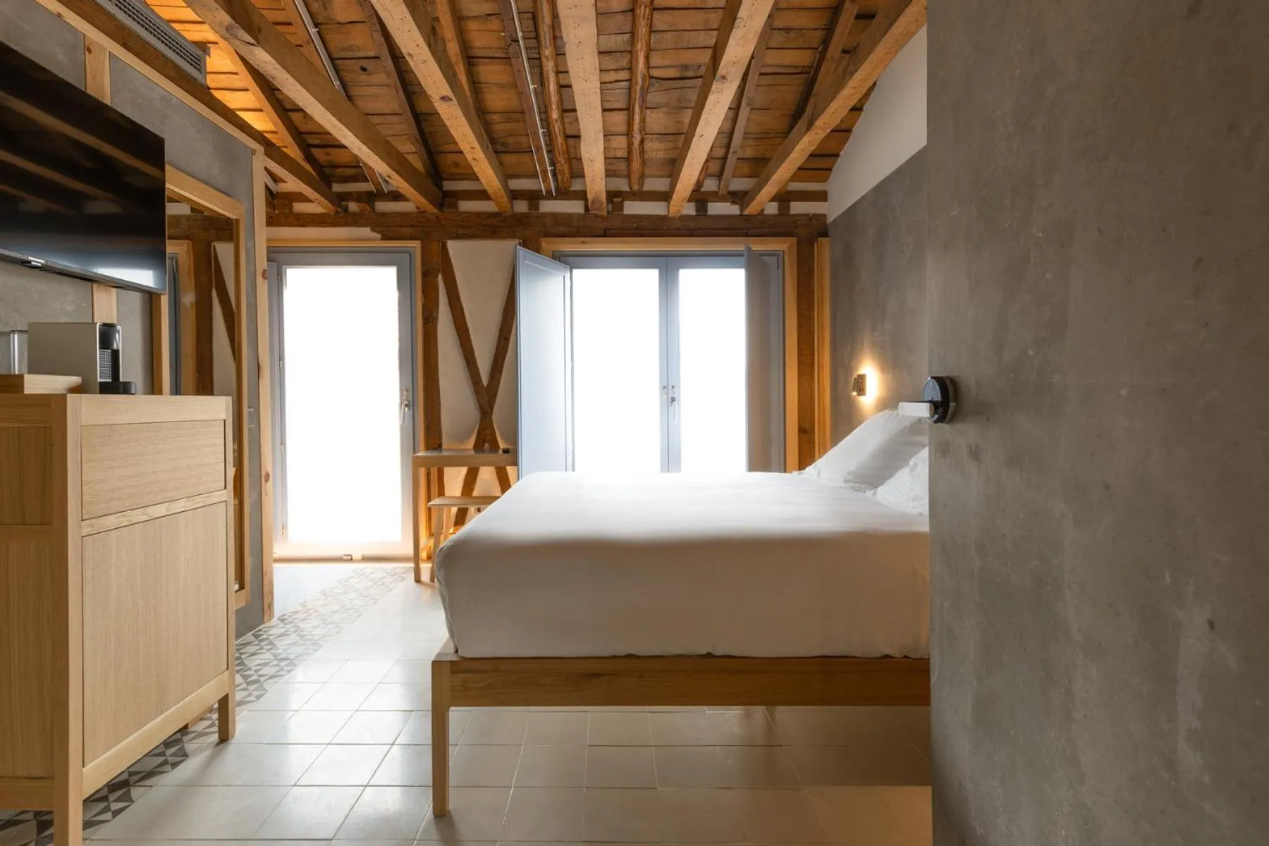 Bed in Hotel Carlos V