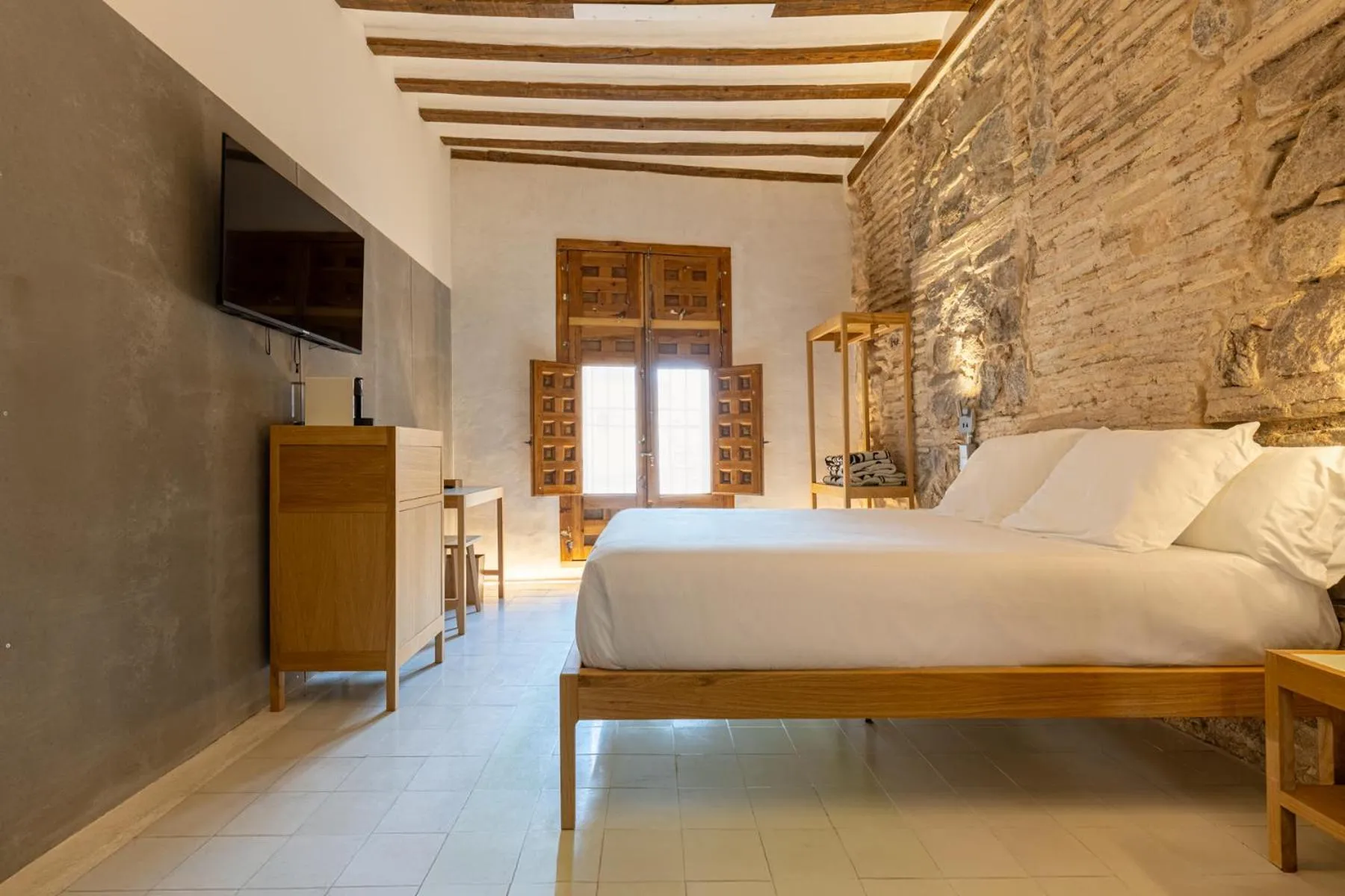 Bed in Hotel Carlos V