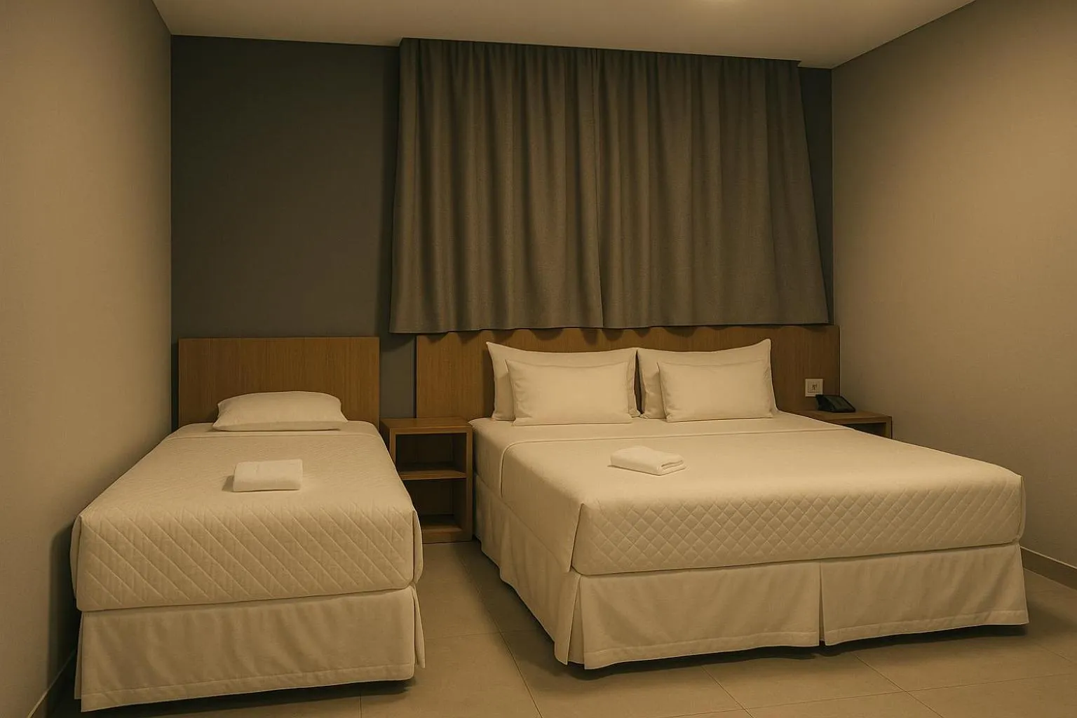 Bed in Hotel Solar Paulista