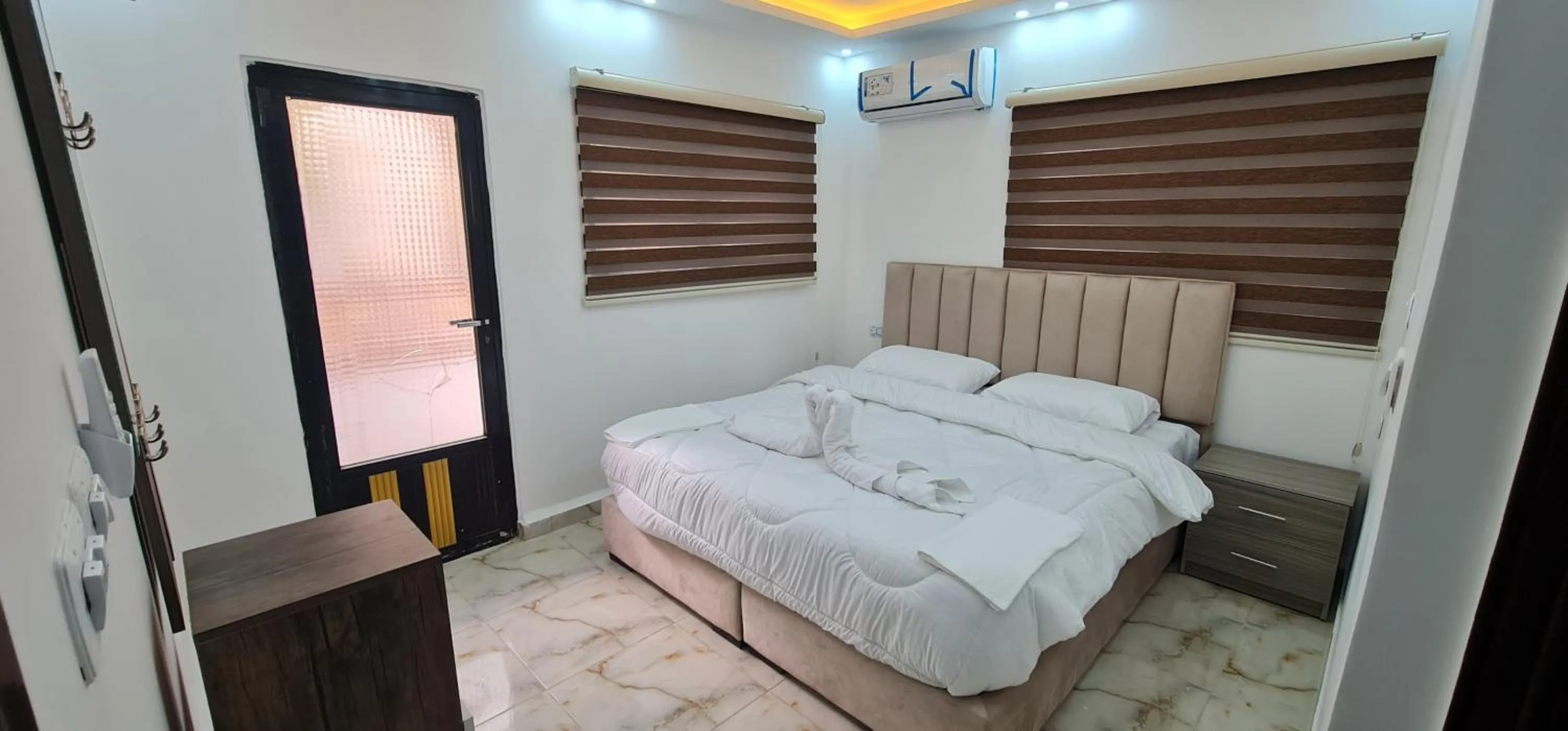 Bed in Nabateans Home Hotel