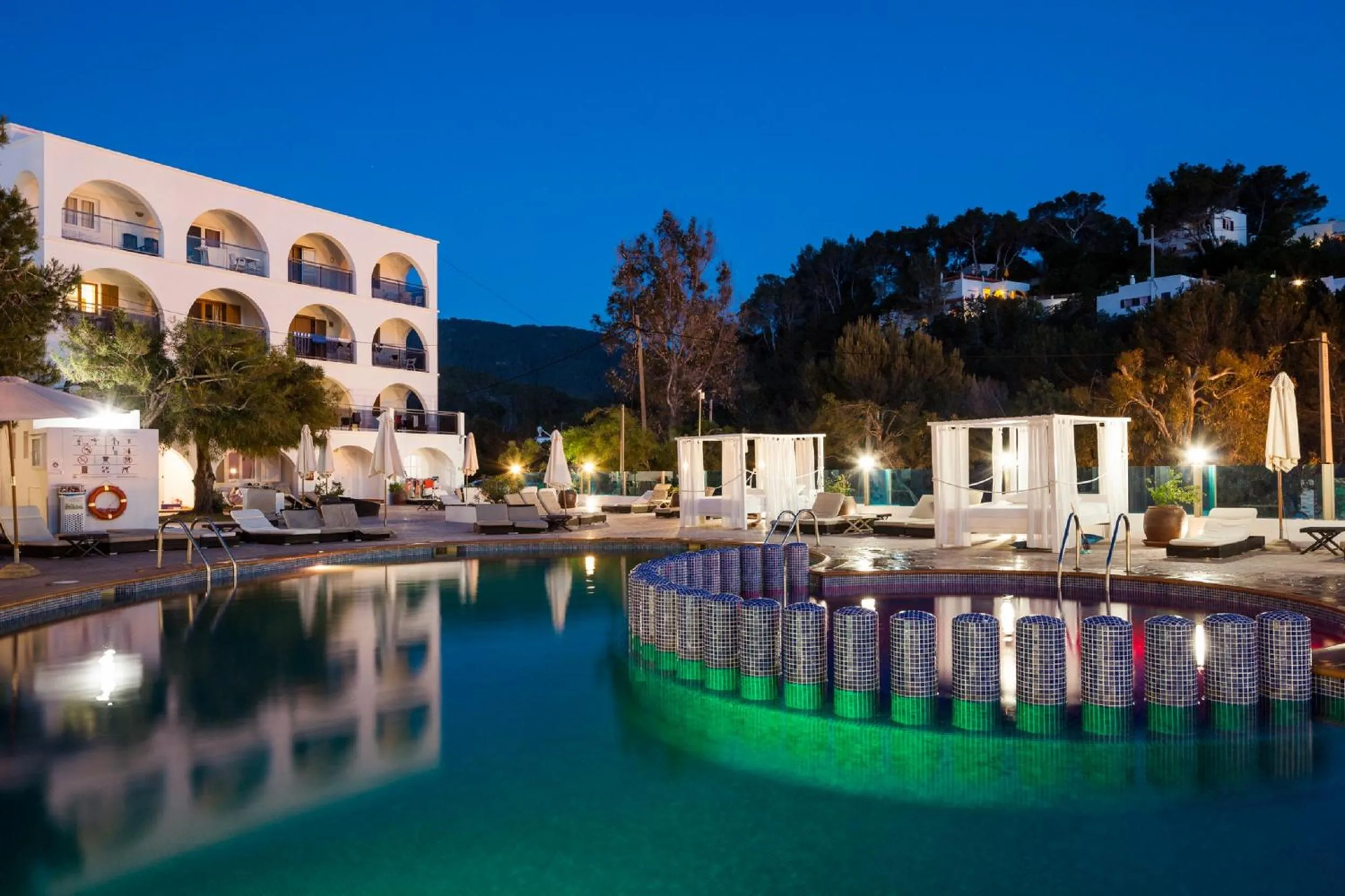 Swimming pool in Aparthotel Puerto Cala Vadella