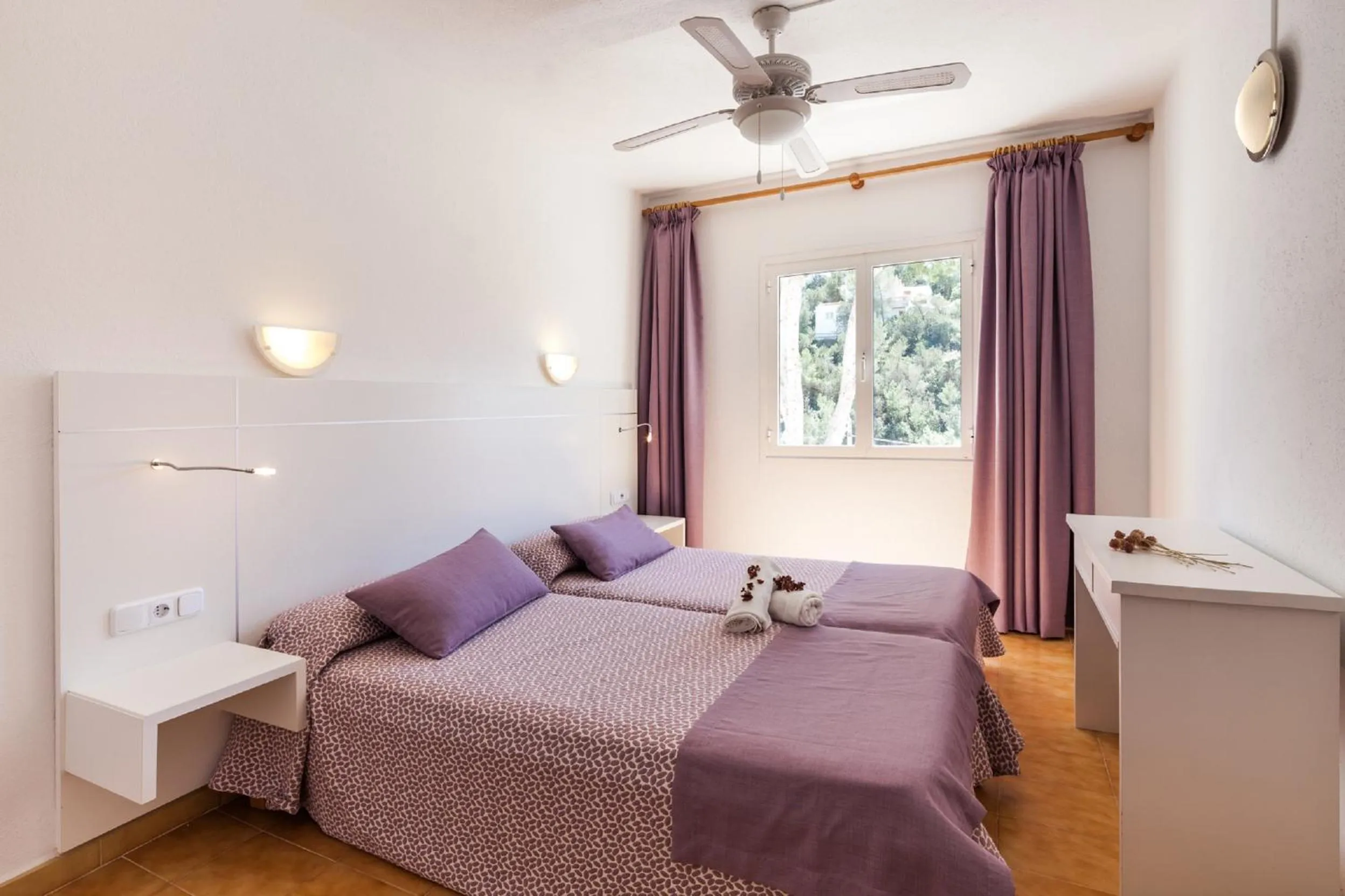 Bed in Aparthotel Puerto Cala Vadella