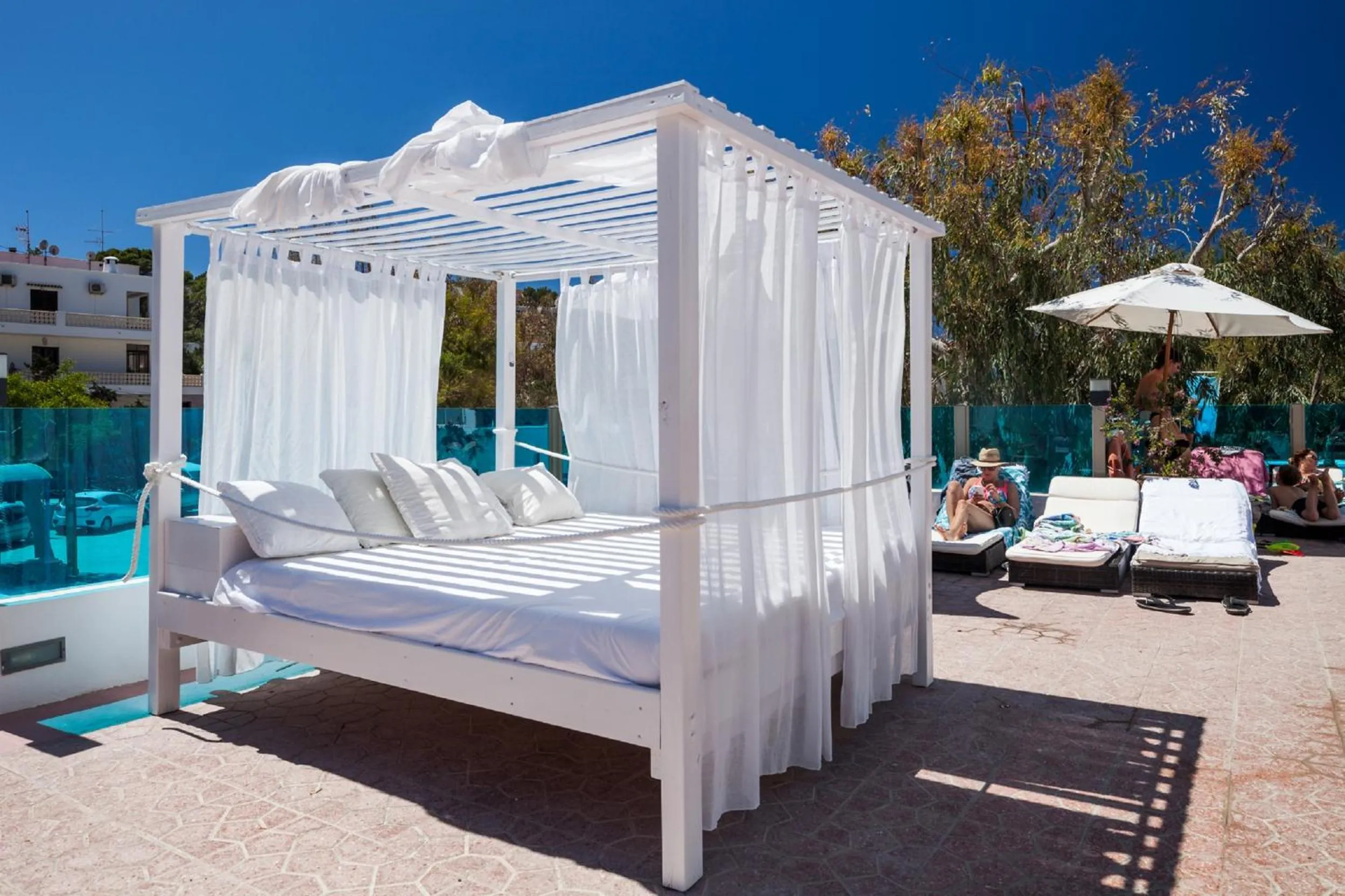 Swimming pool in Aparthotel Puerto Cala Vadella