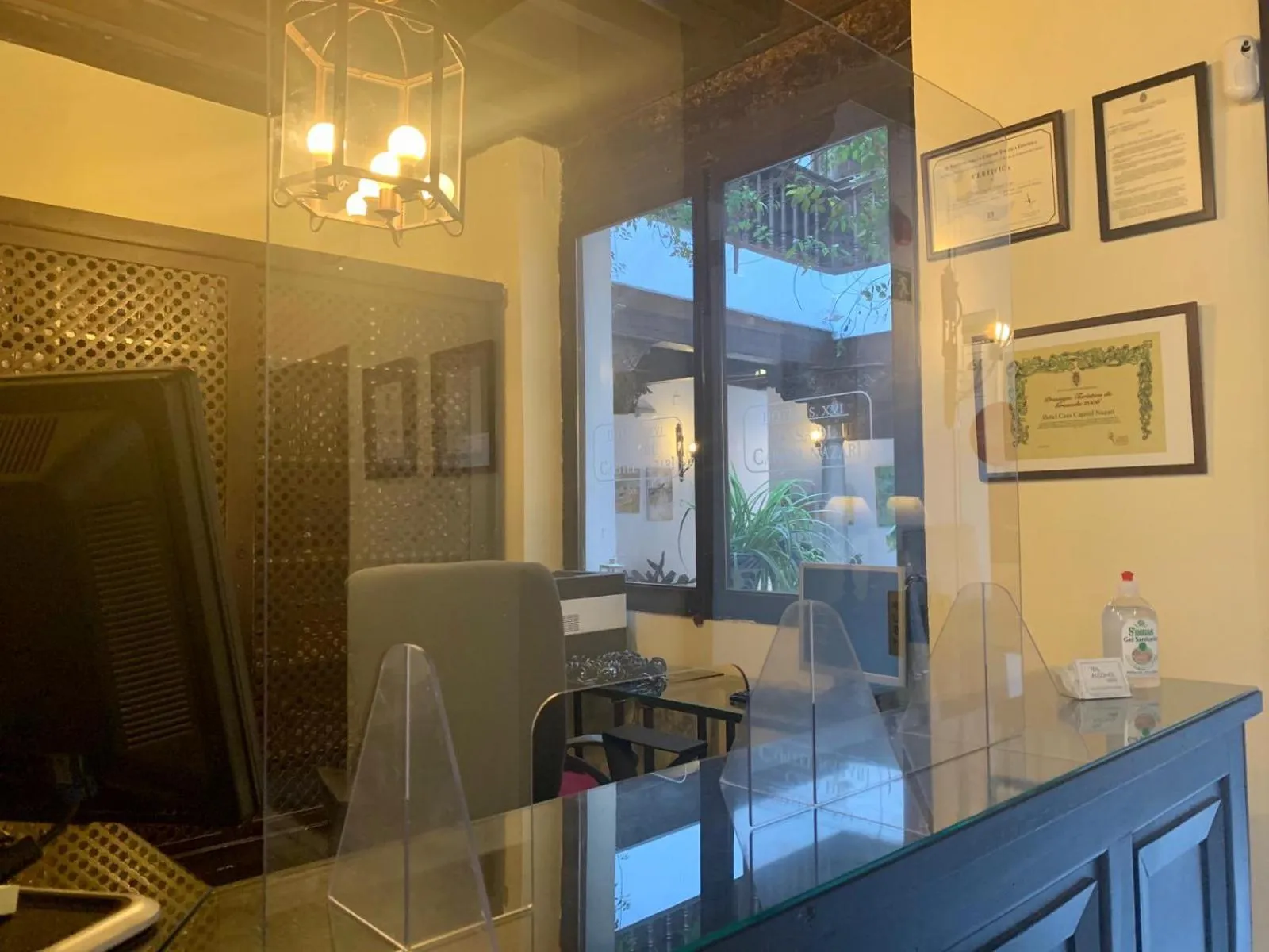 Lobby or reception in Casa del Capitel Nazarí