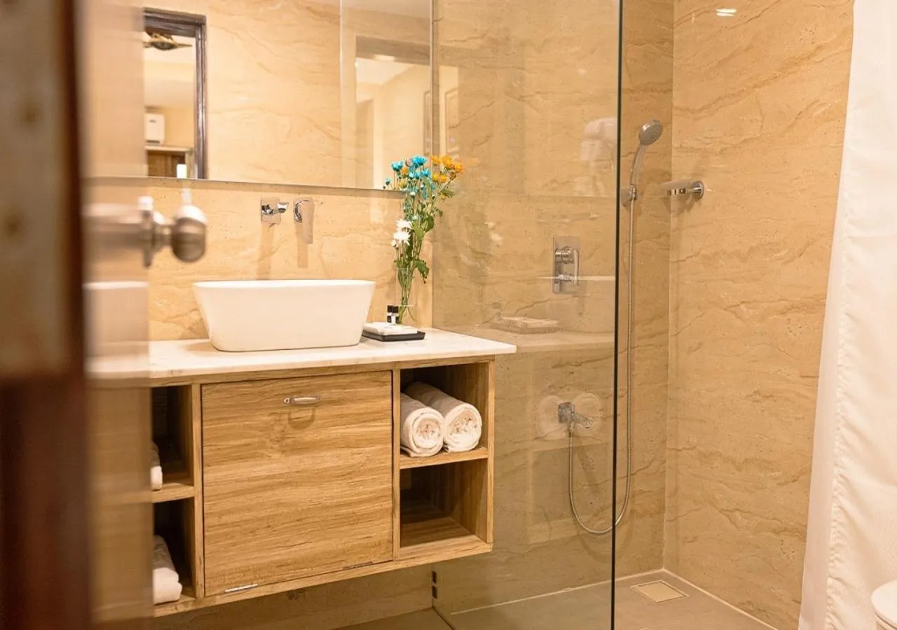 Shower in The Verda De Miranda Resort Morjim North Goa