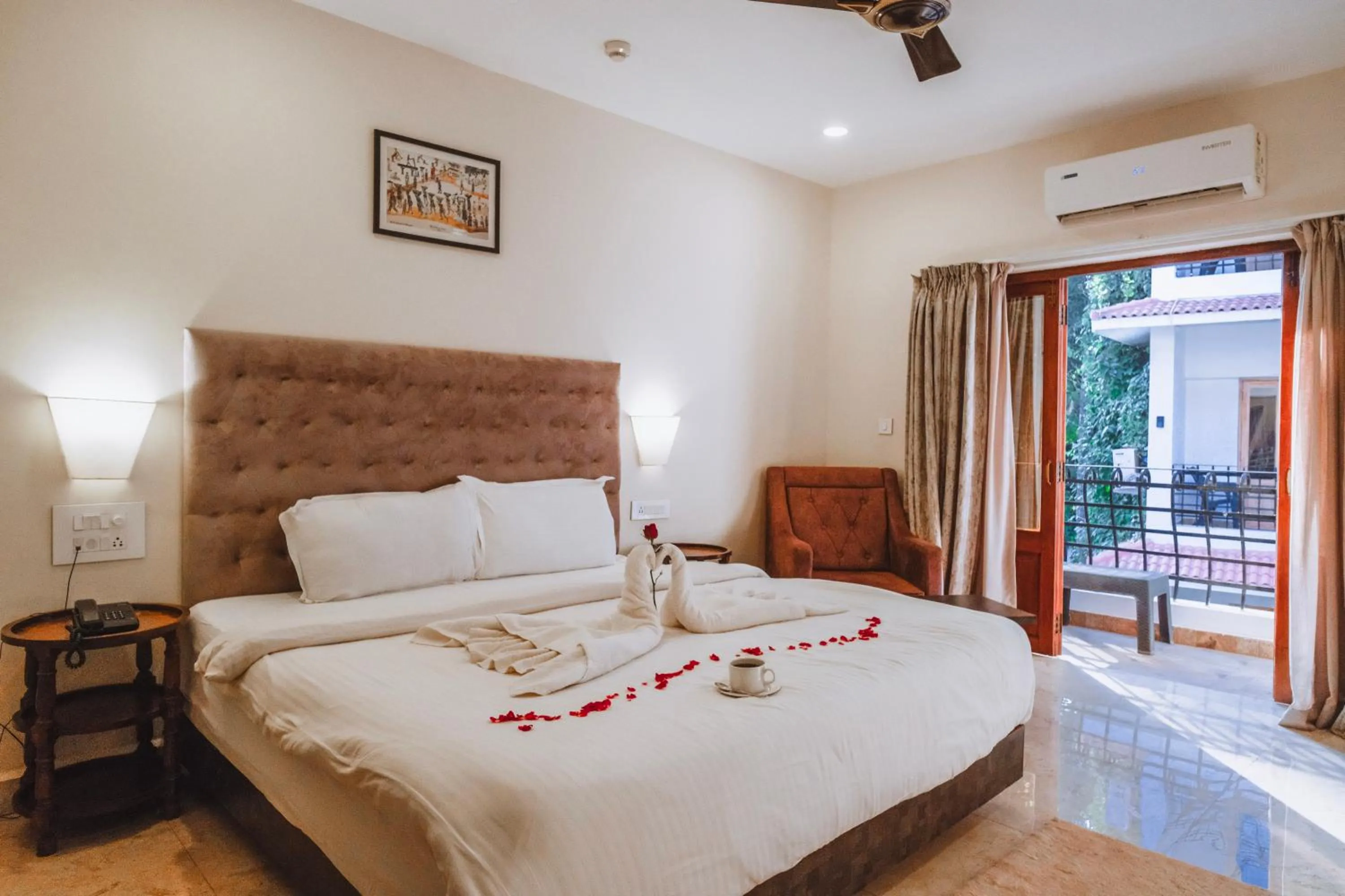 Photo of the whole room, Bed in The Verda De Miranda Resort Morjim North Goa