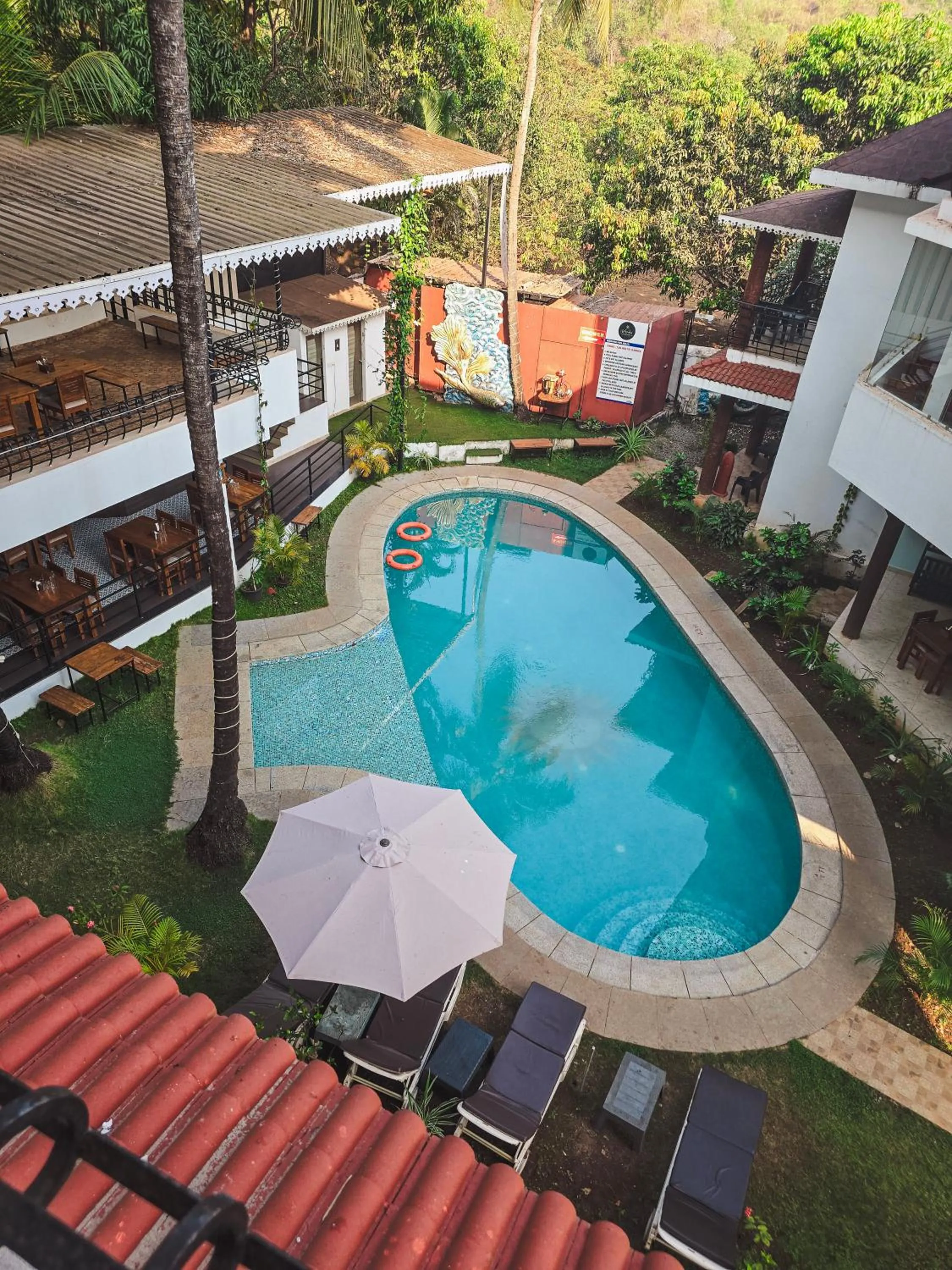 Garden view in The Verda De Miranda Resort Morjim North Goa