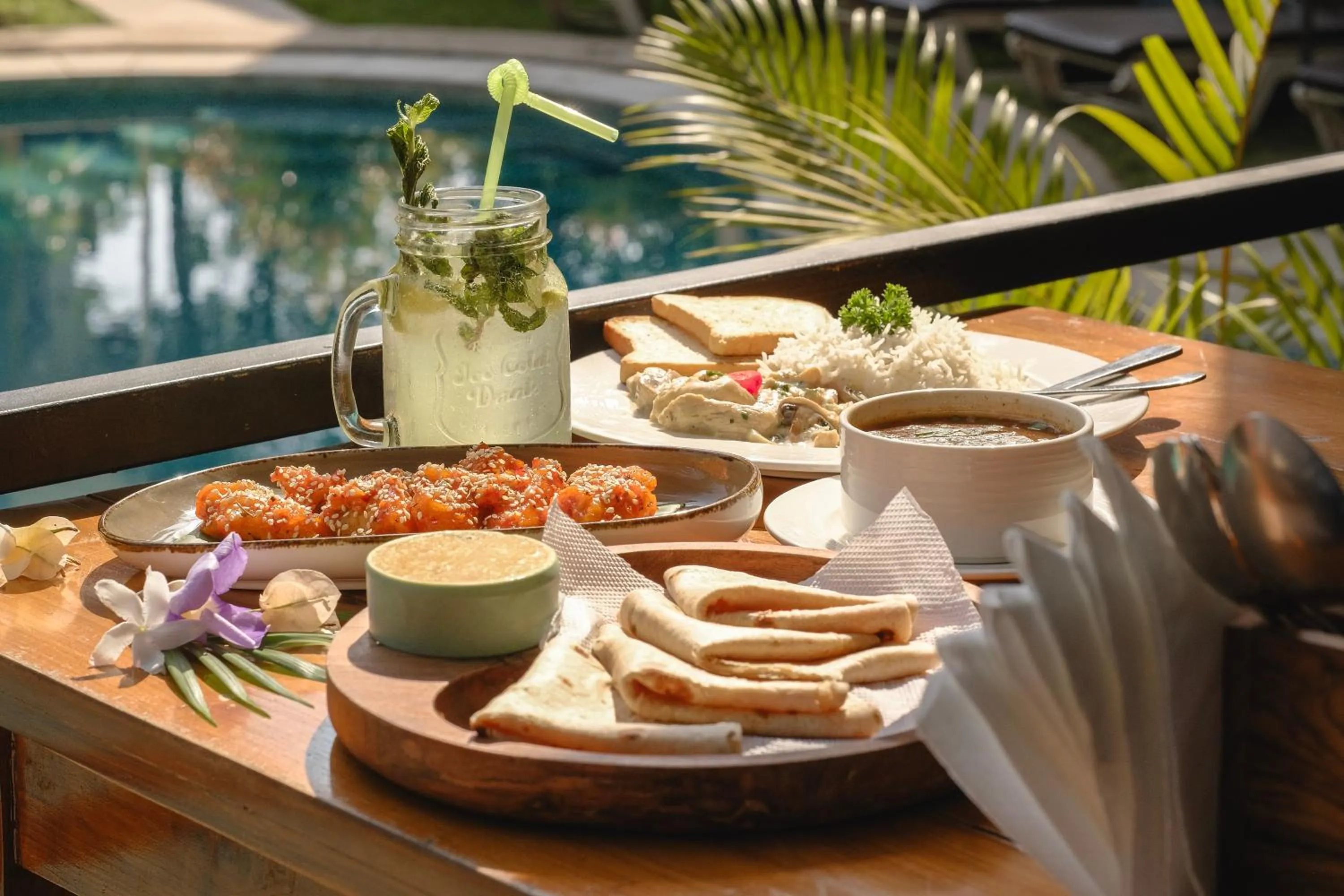 Breakfast in The Verda De Miranda Resort Morjim North Goa