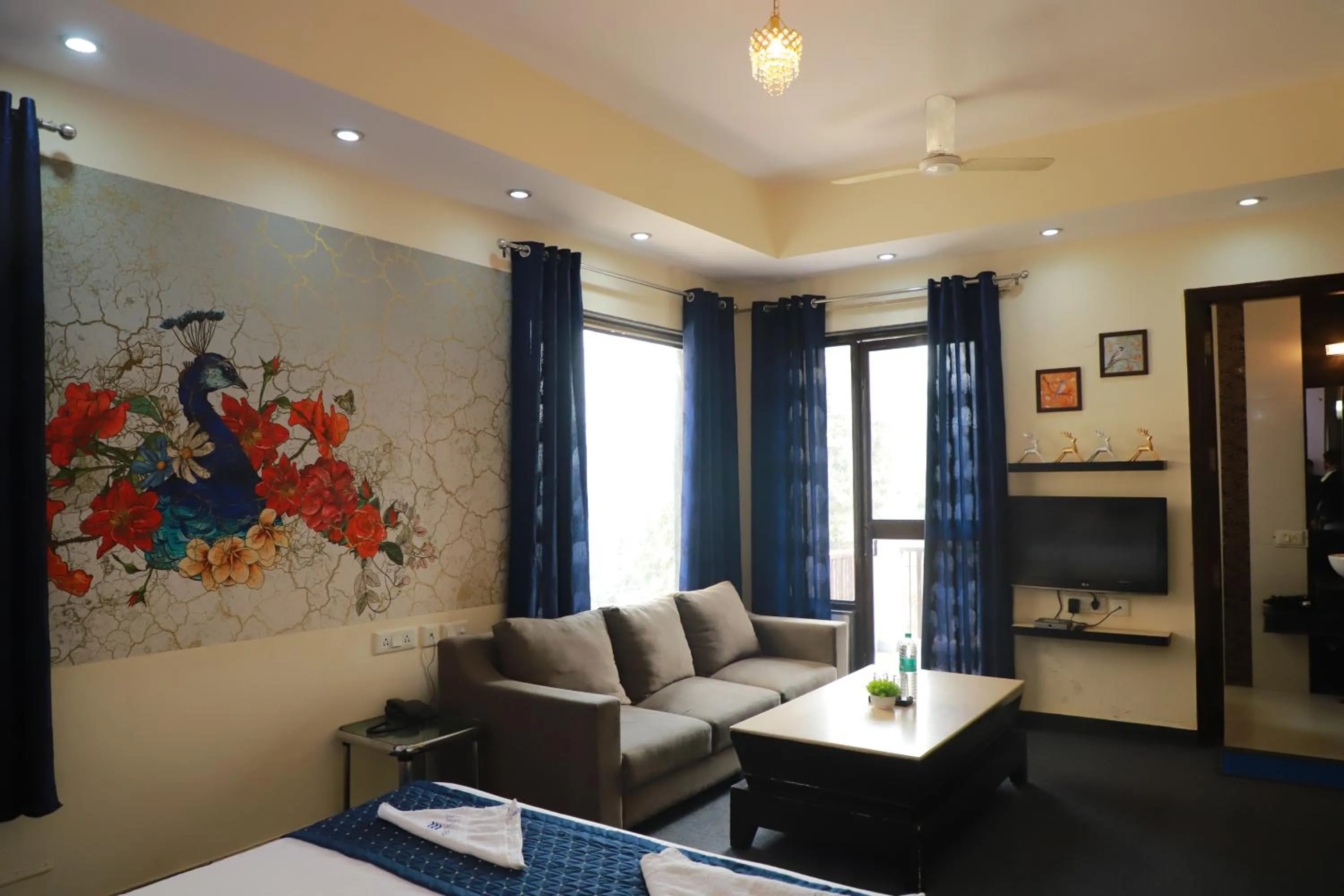 View (from property/room), Bed in THE REJOICE VENTURE