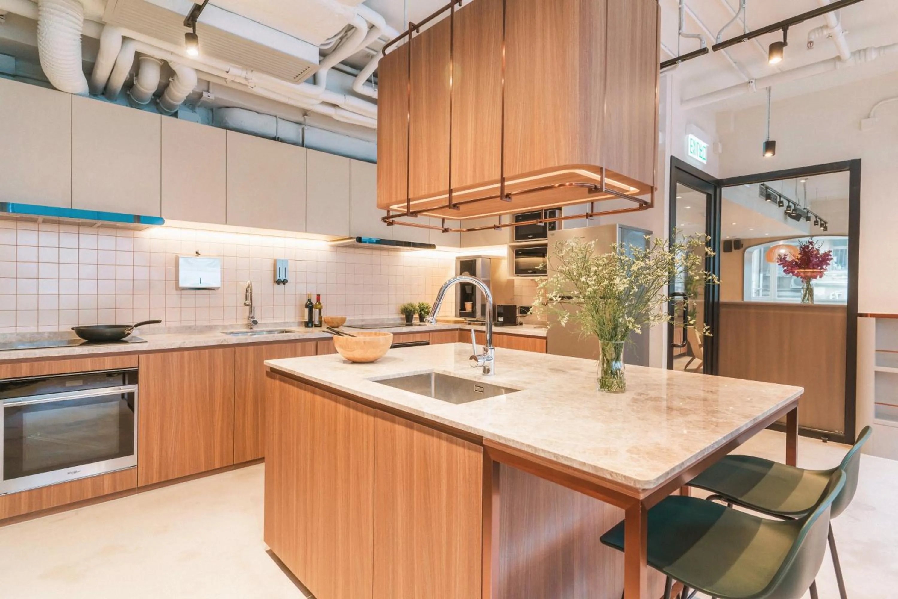 Communal kitchen in Weave Suites - Central West
