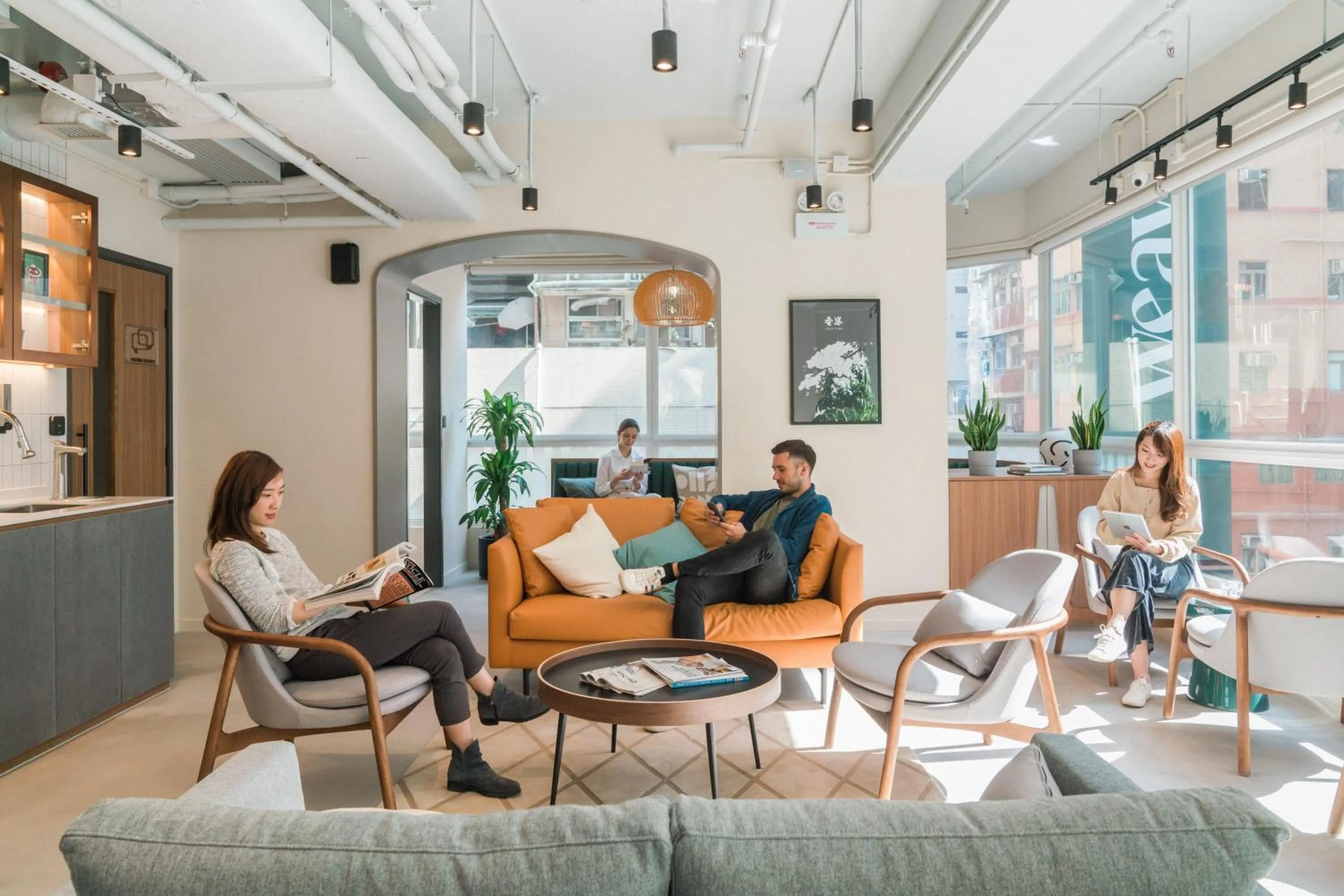 Communal lounge/ TV room in Weave Suites - Central West