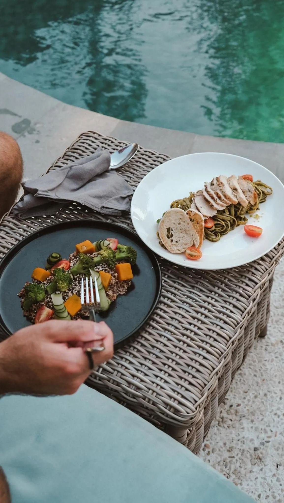 Food in Deep Roots Dive & Yoga Resort