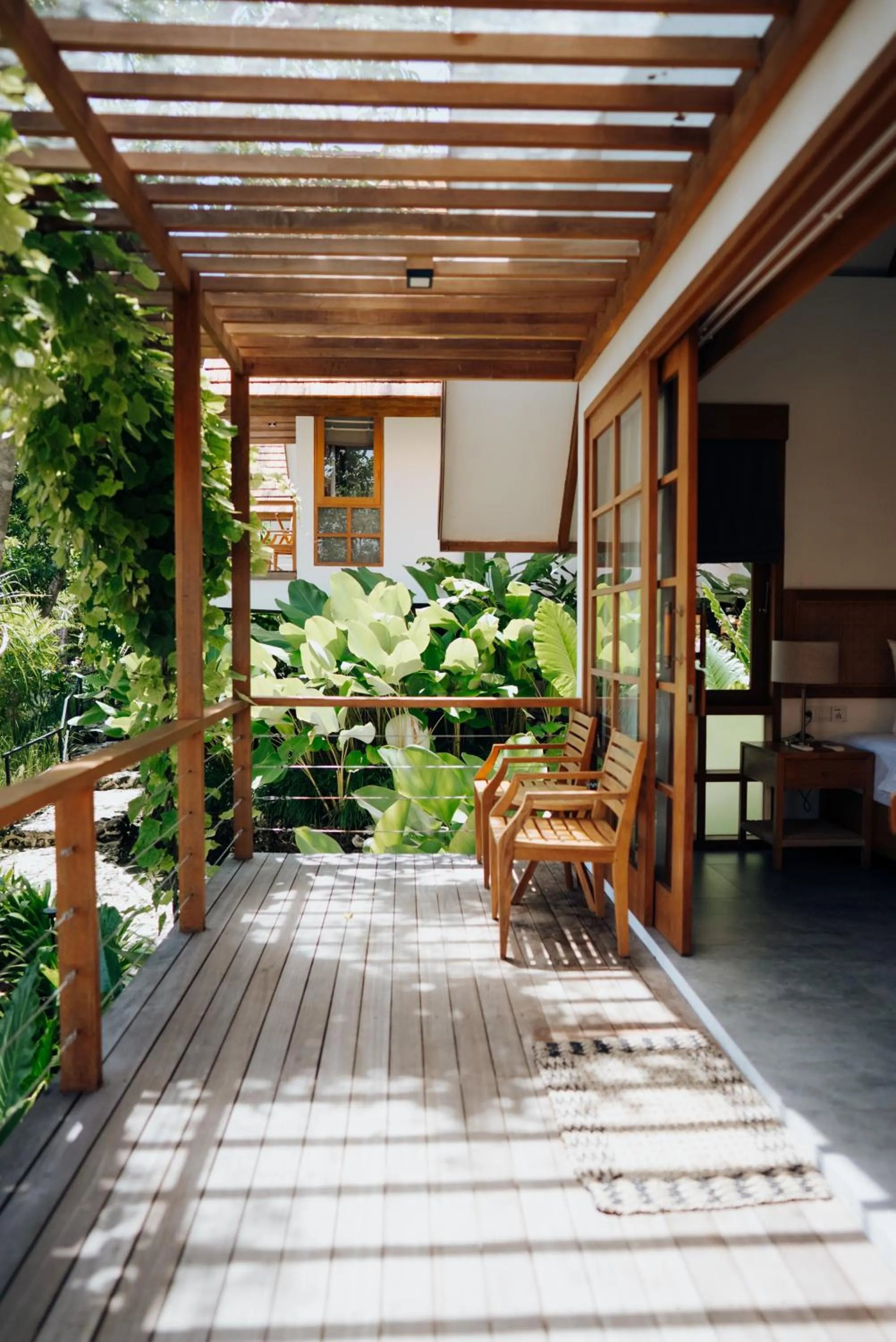 Seating area in Deep Roots Dive & Yoga Resort