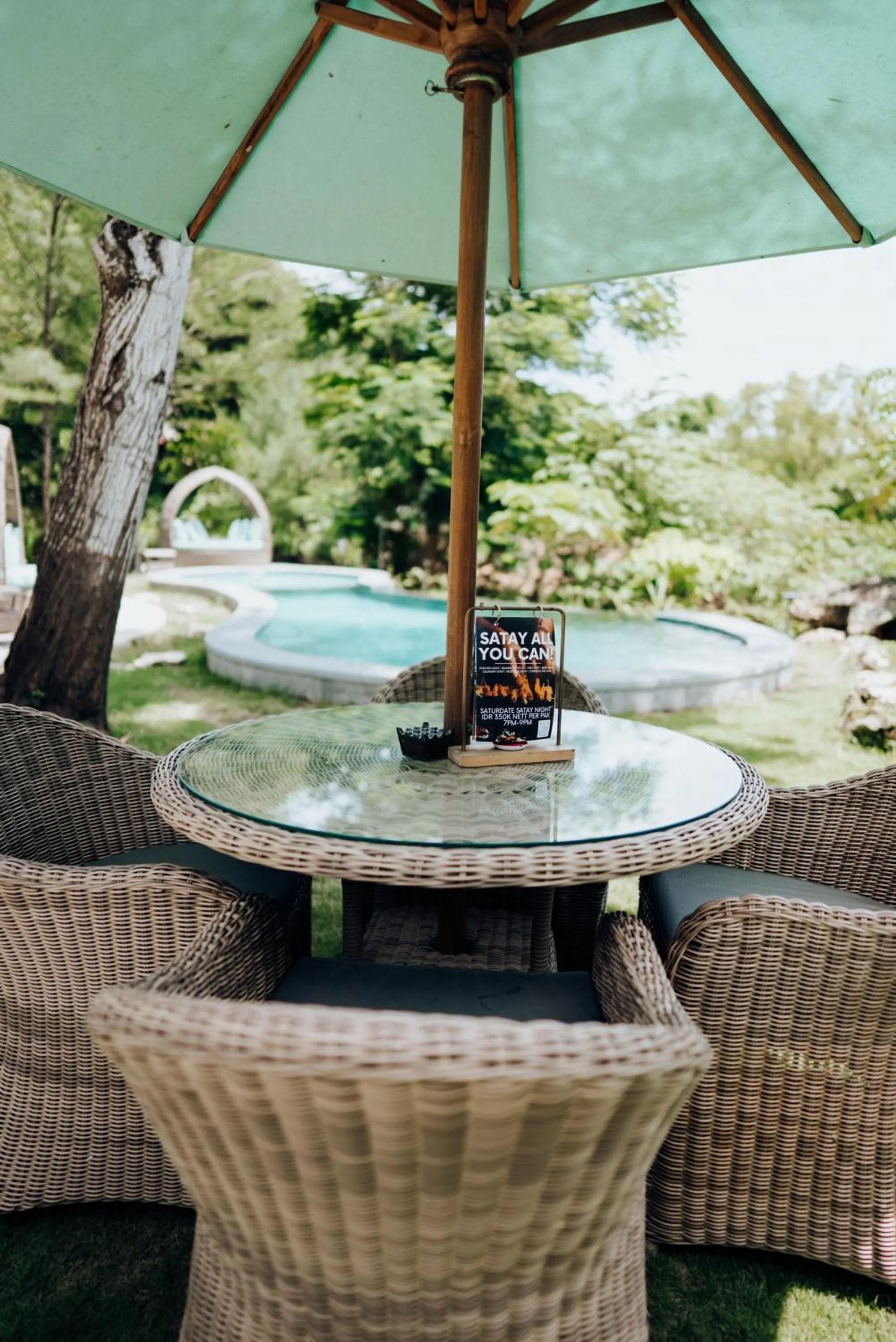 Garden view in Deep Roots Dive & Yoga Resort