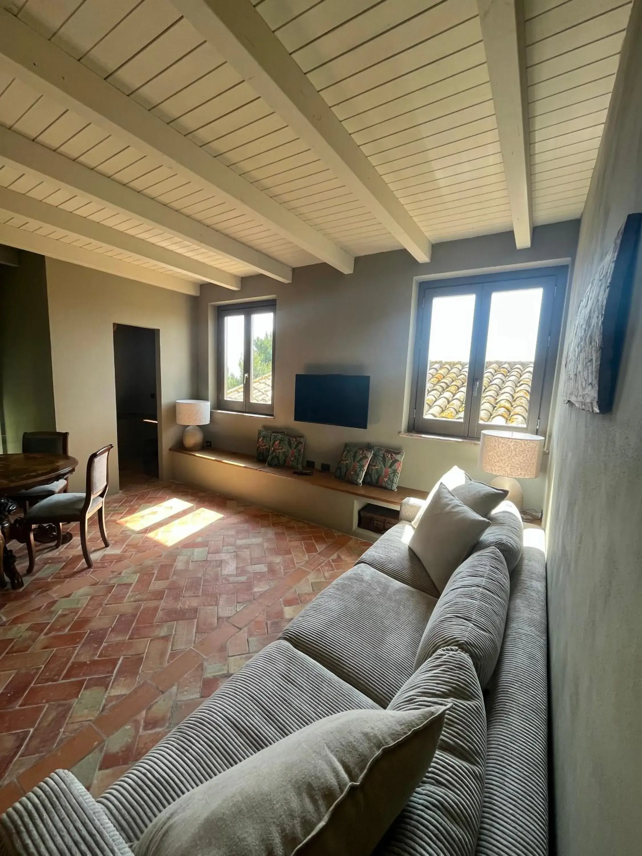 Living room in Masseria del Carboj Living room in Masseria del Carboj