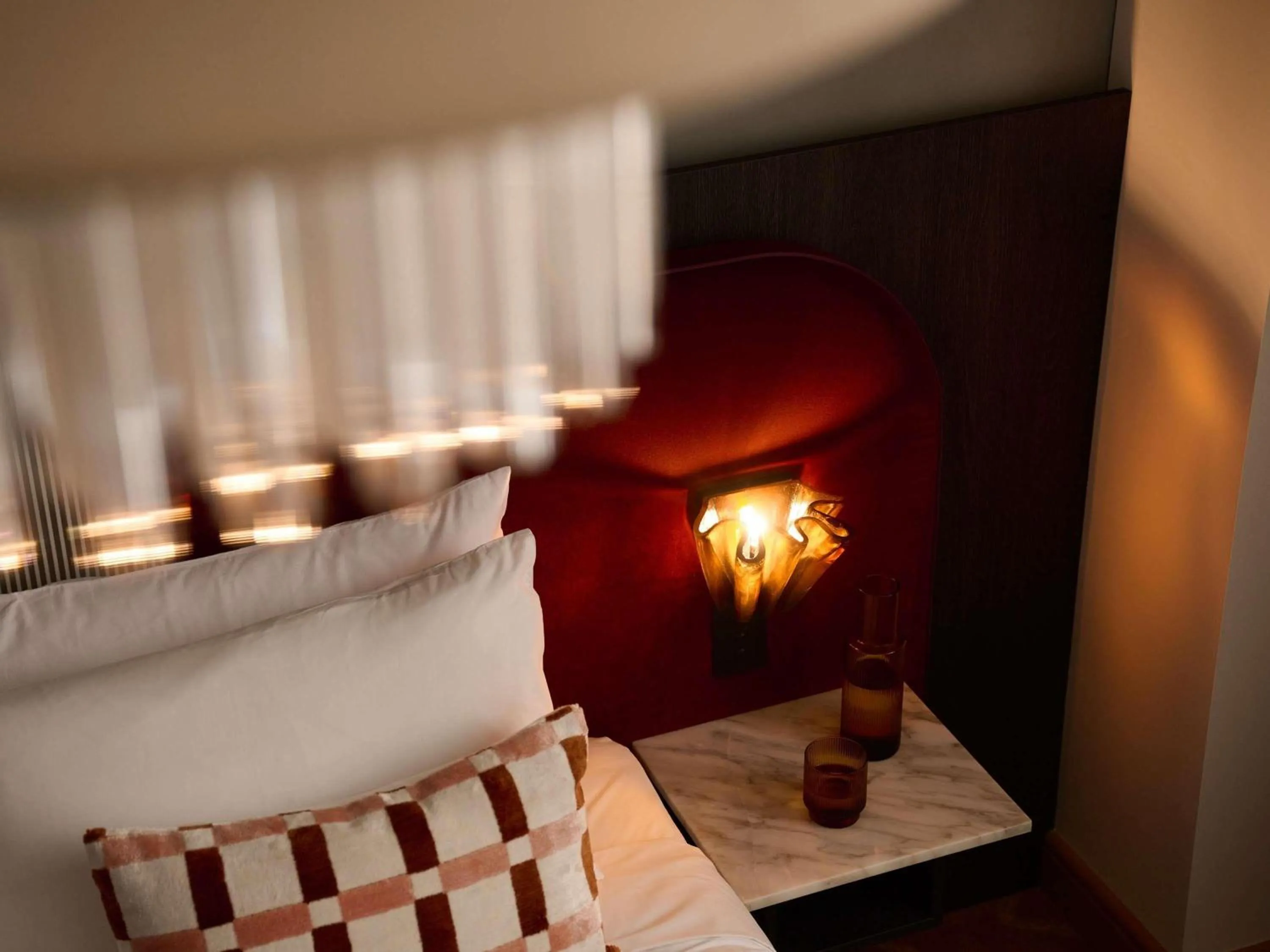 Bedroom, Bed in Hotel Morris Sydney, Handwritten Collection