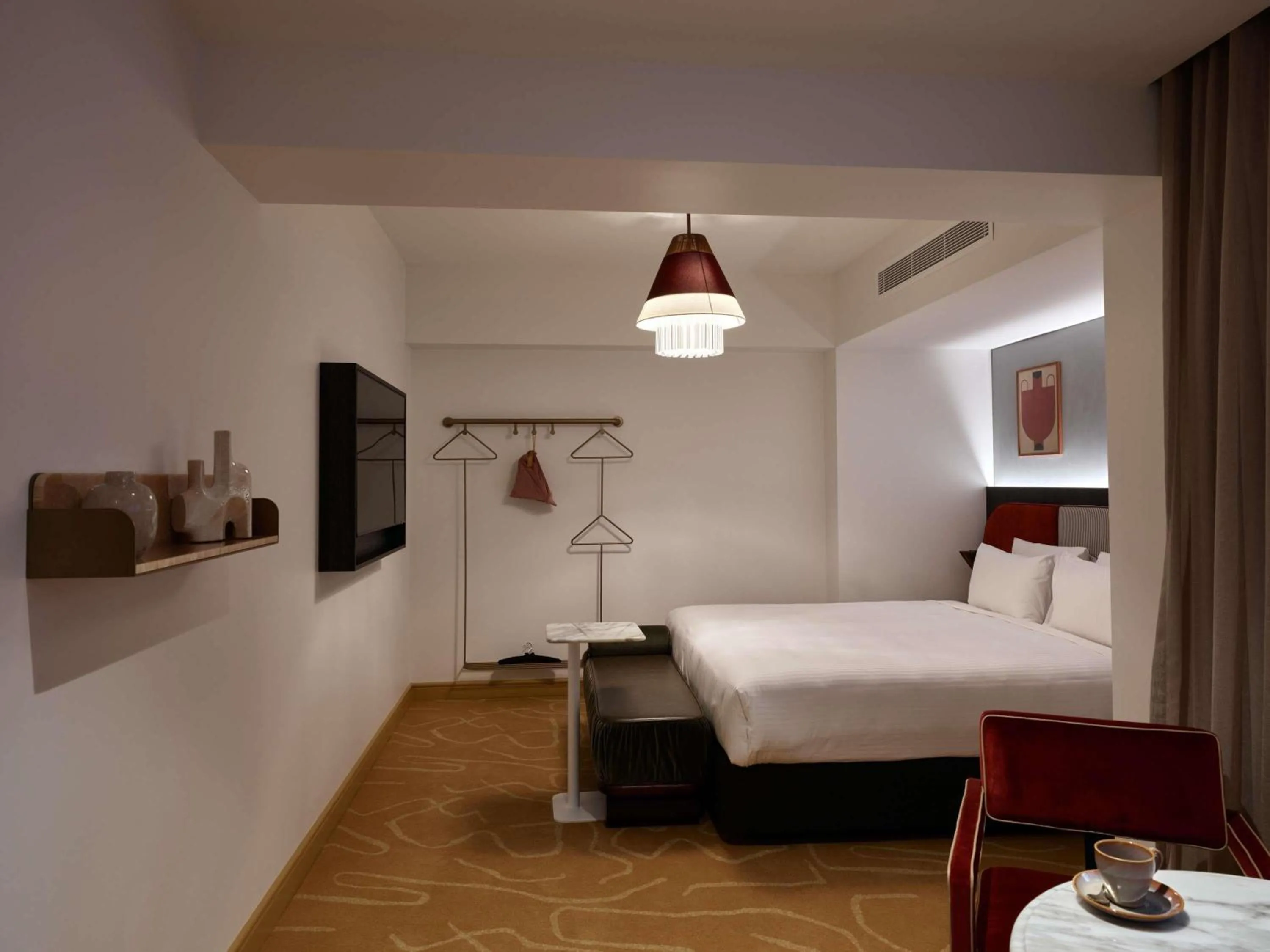 Bedroom, Bed in Hotel Morris Sydney, Handwritten Collection