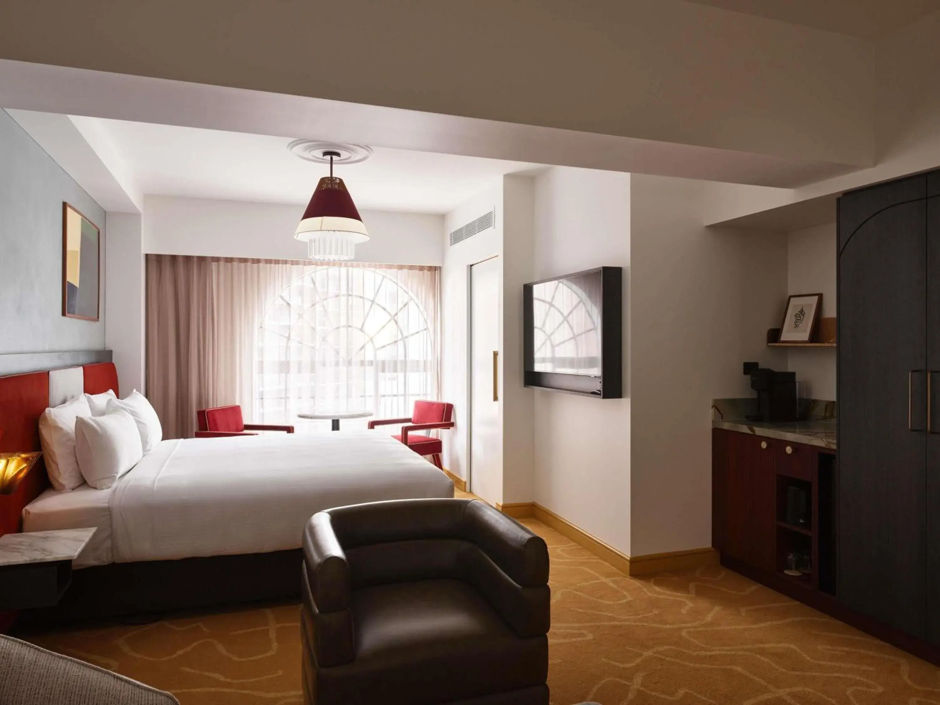 Bedroom, Bed in Hotel Morris Sydney, Handwritten Collection Bedroom, Bed in Hotel Morris Sydney, Handwritten Collection