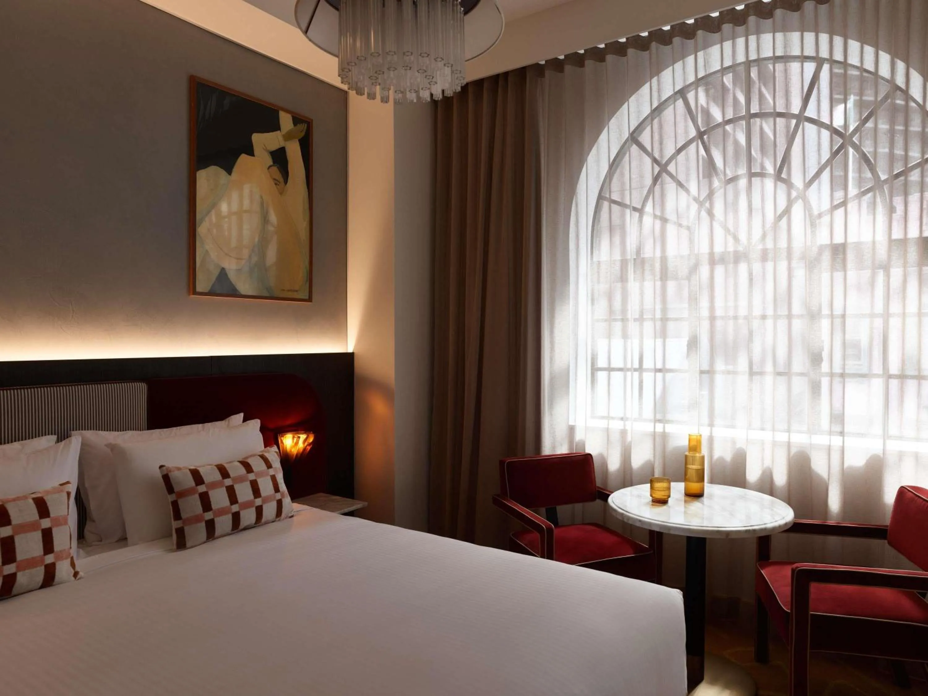 Bedroom, Bed in Hotel Morris Sydney, Handwritten Collection