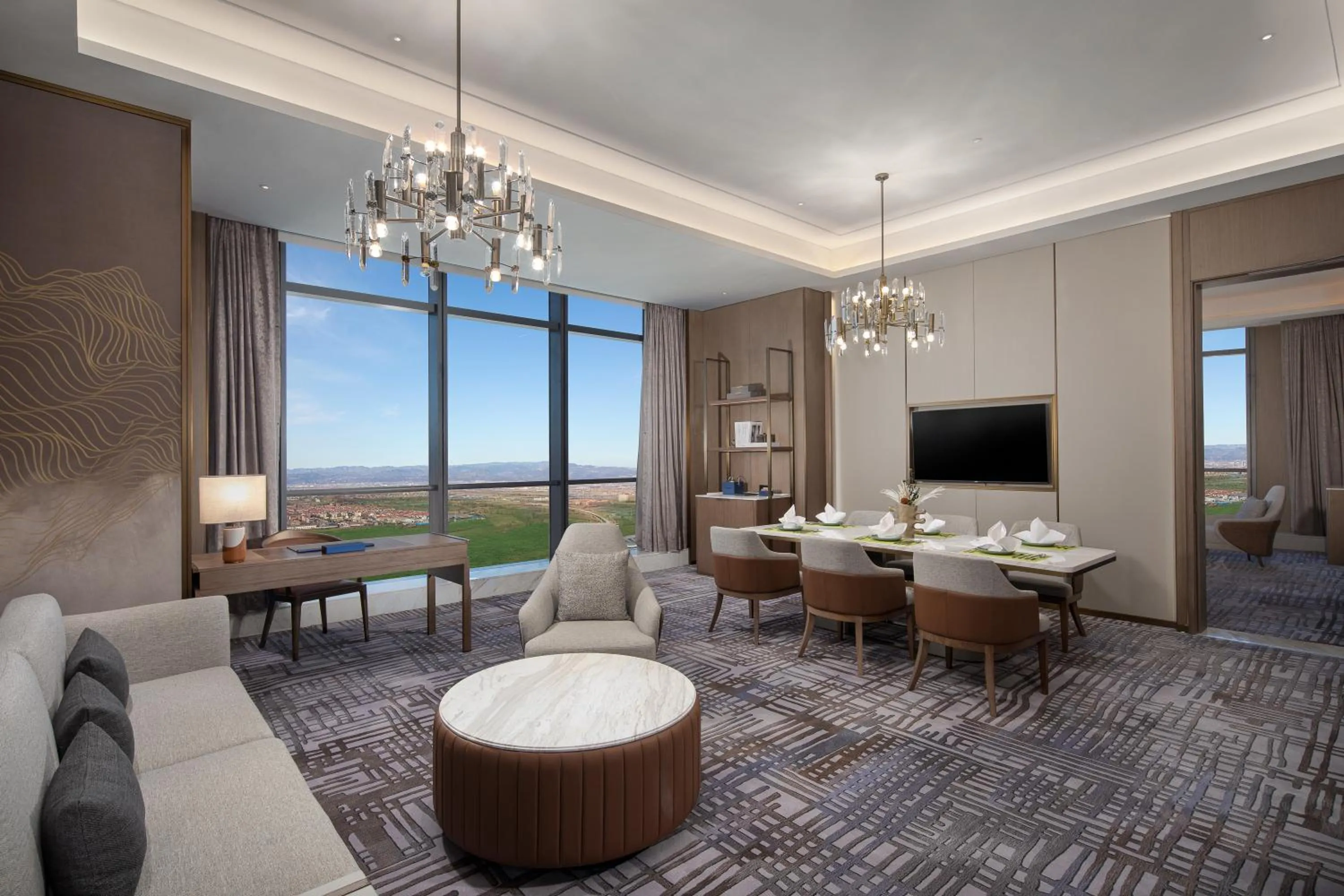 Photo of the whole room in Wyndham Shanxi Xiaohe Xincheng