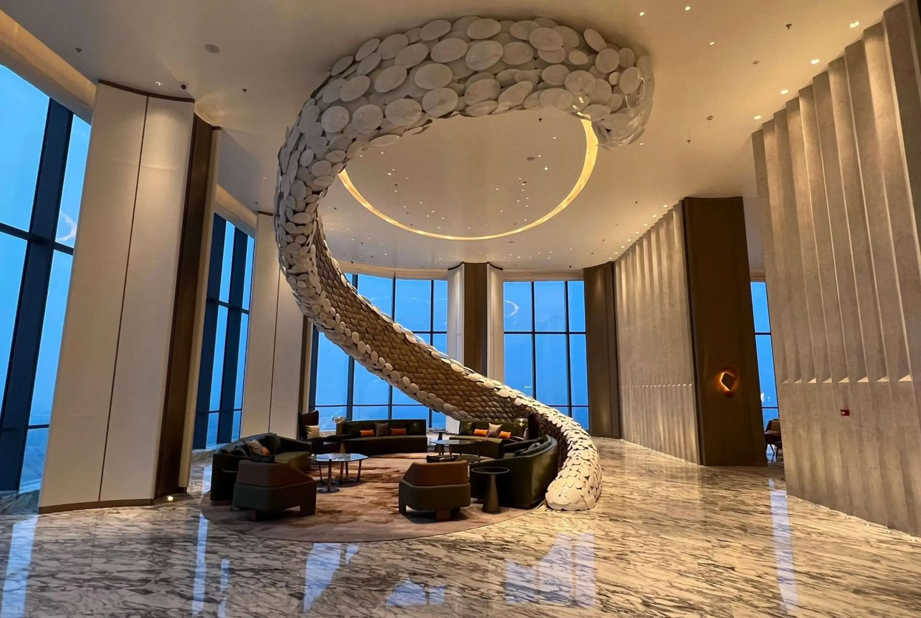 Lobby or reception in Wyndham Shanxi Xiaohe Xincheng Lobby or reception in Wyndham Shanxi Xiaohe Xincheng
