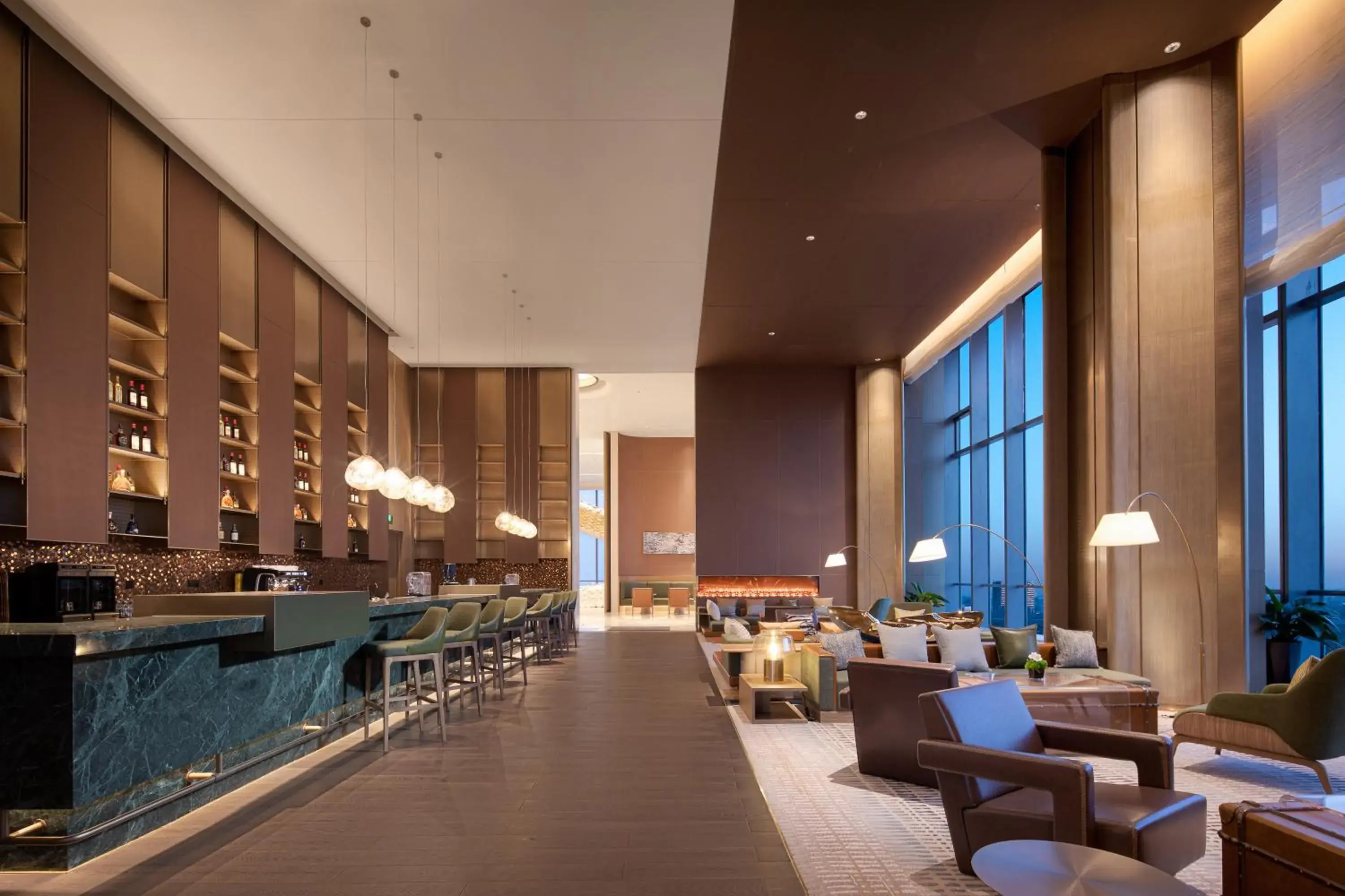Lounge or bar in Wyndham Shanxi Xiaohe Xincheng Lounge or bar in Wyndham Shanxi Xiaohe Xincheng